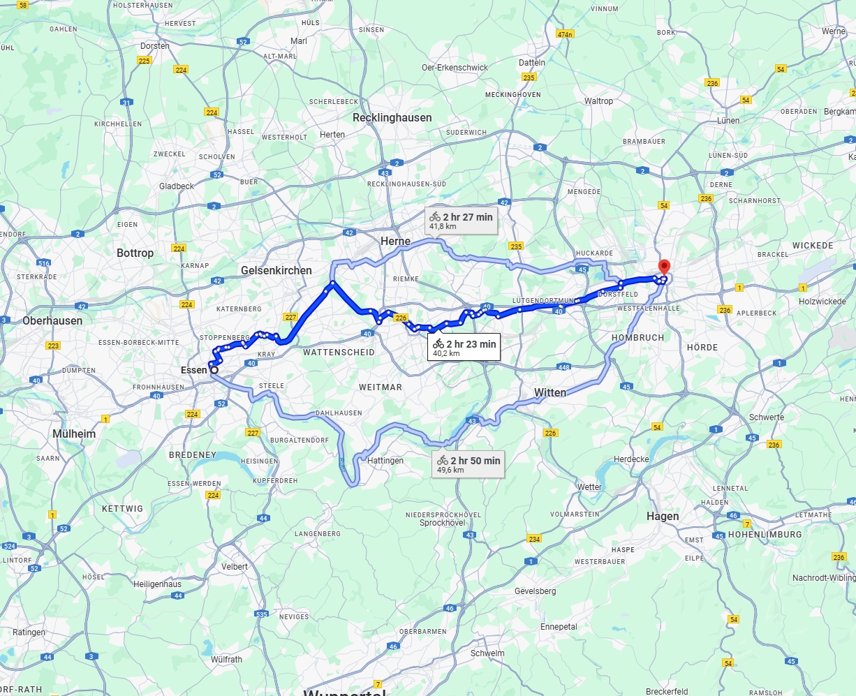 Anreise von Essen Zu Dortmund Über 