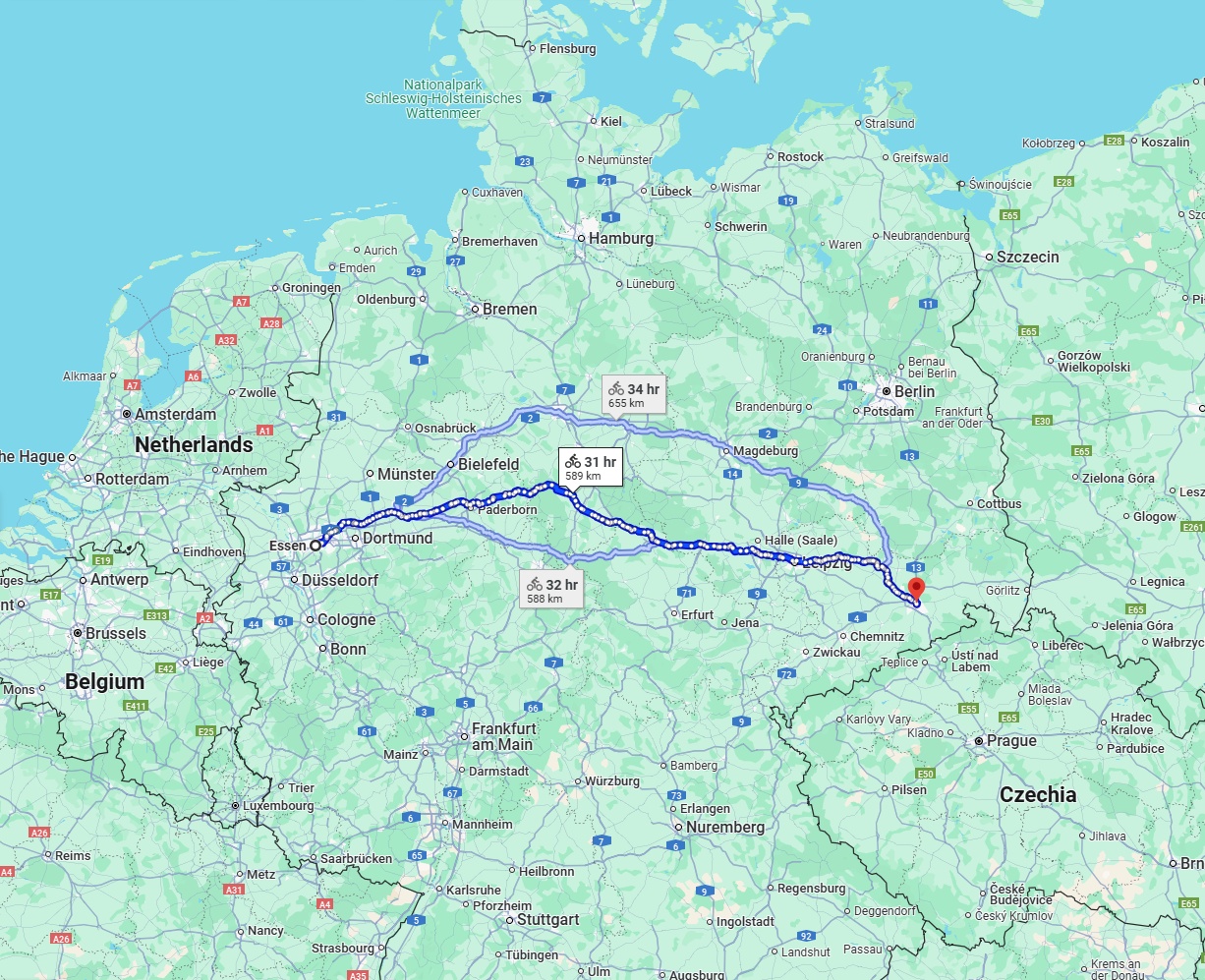 Anreise von Essen Zu Dresden Über 