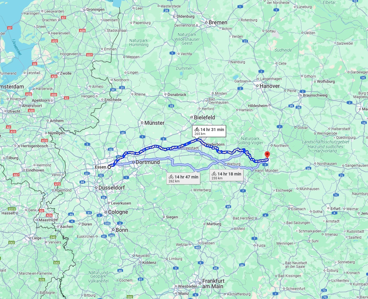 Anreise von Essen Zu Göttingen Über 