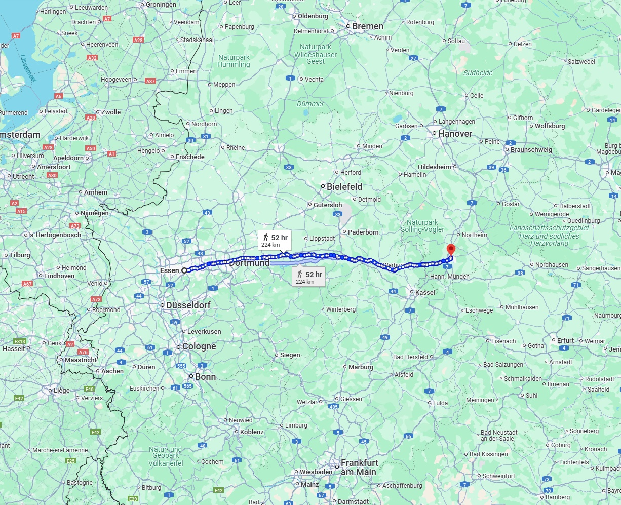 Anreise von Essen Zu Göttingen Über 