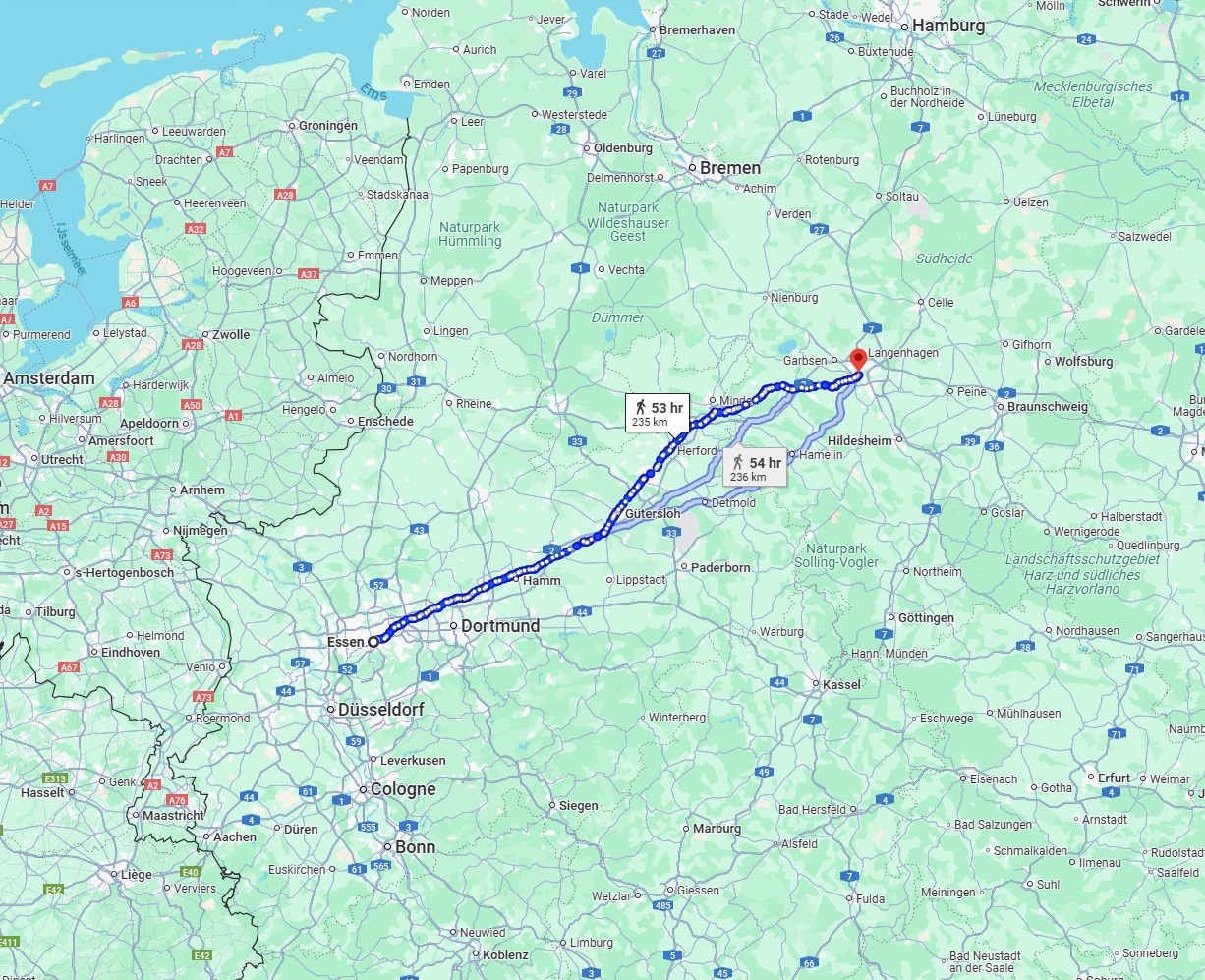 Anreise von Essen Zu Hannover Über 