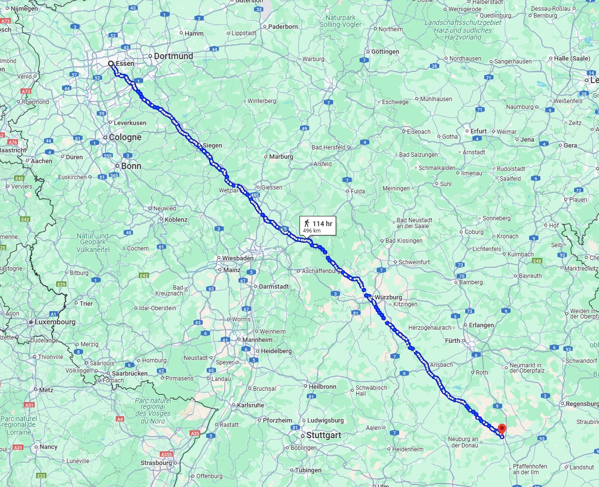 Anreise von Essen Zu Ingolstadt Über 