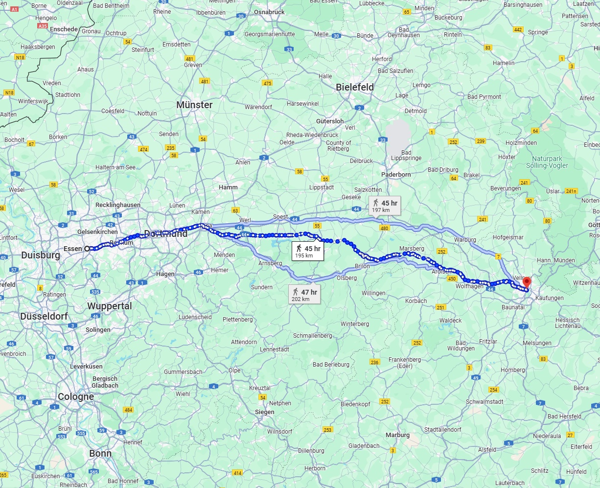 Anreise von Essen Zu Kassel Über 