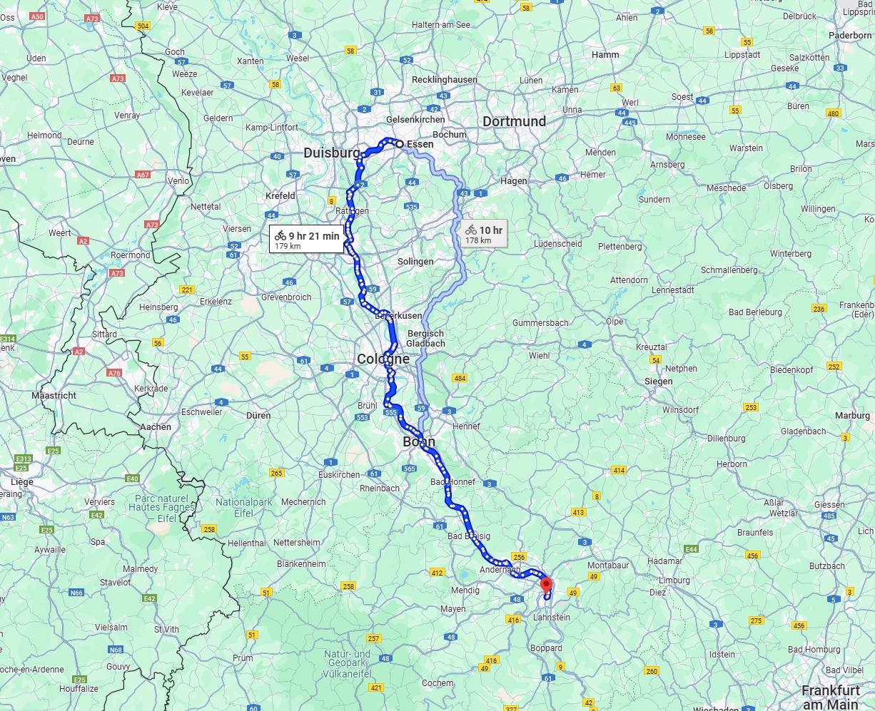 Anreise von Essen Zu Koblenz Über 