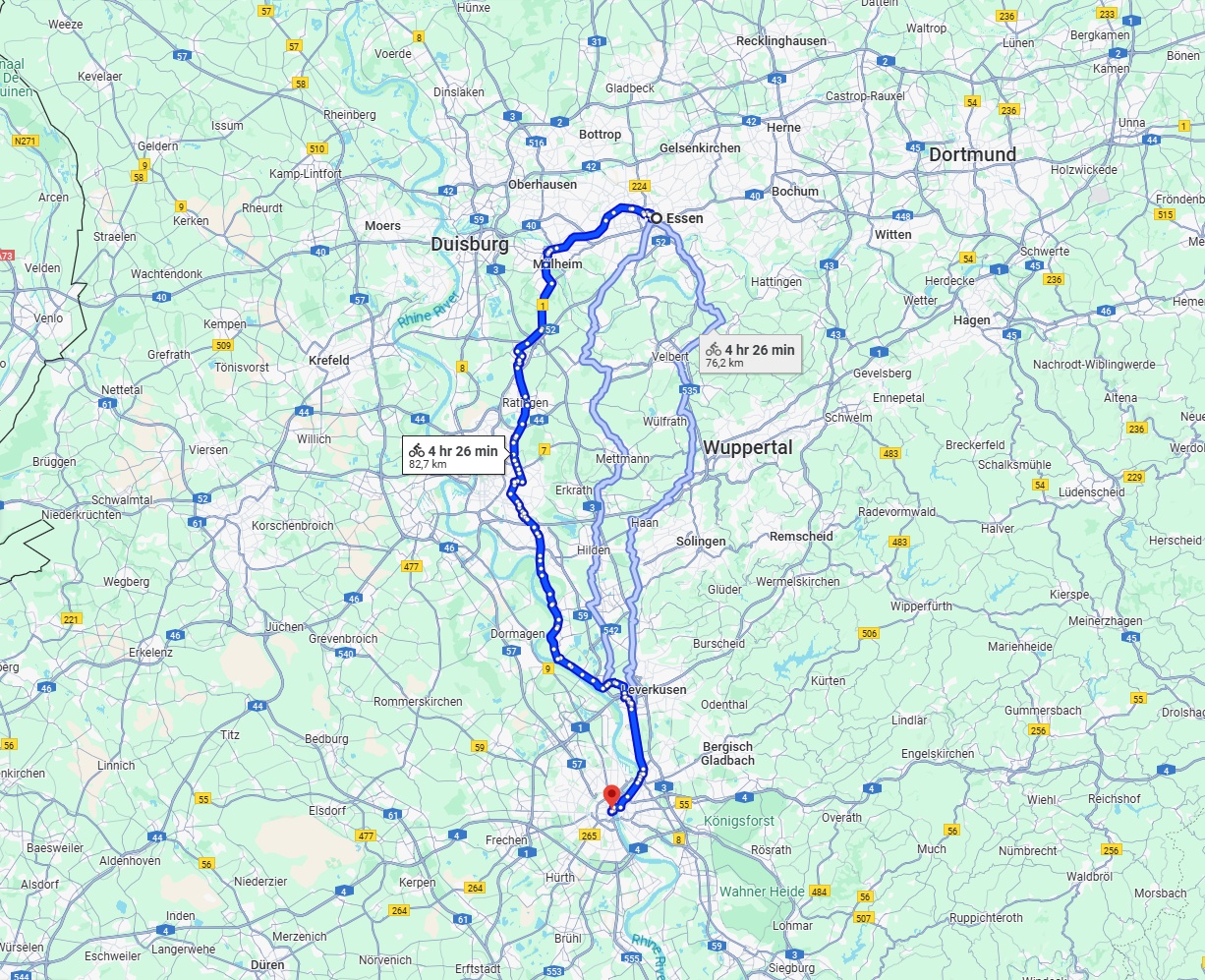 Anreise von Essen Zu Köln Über 
