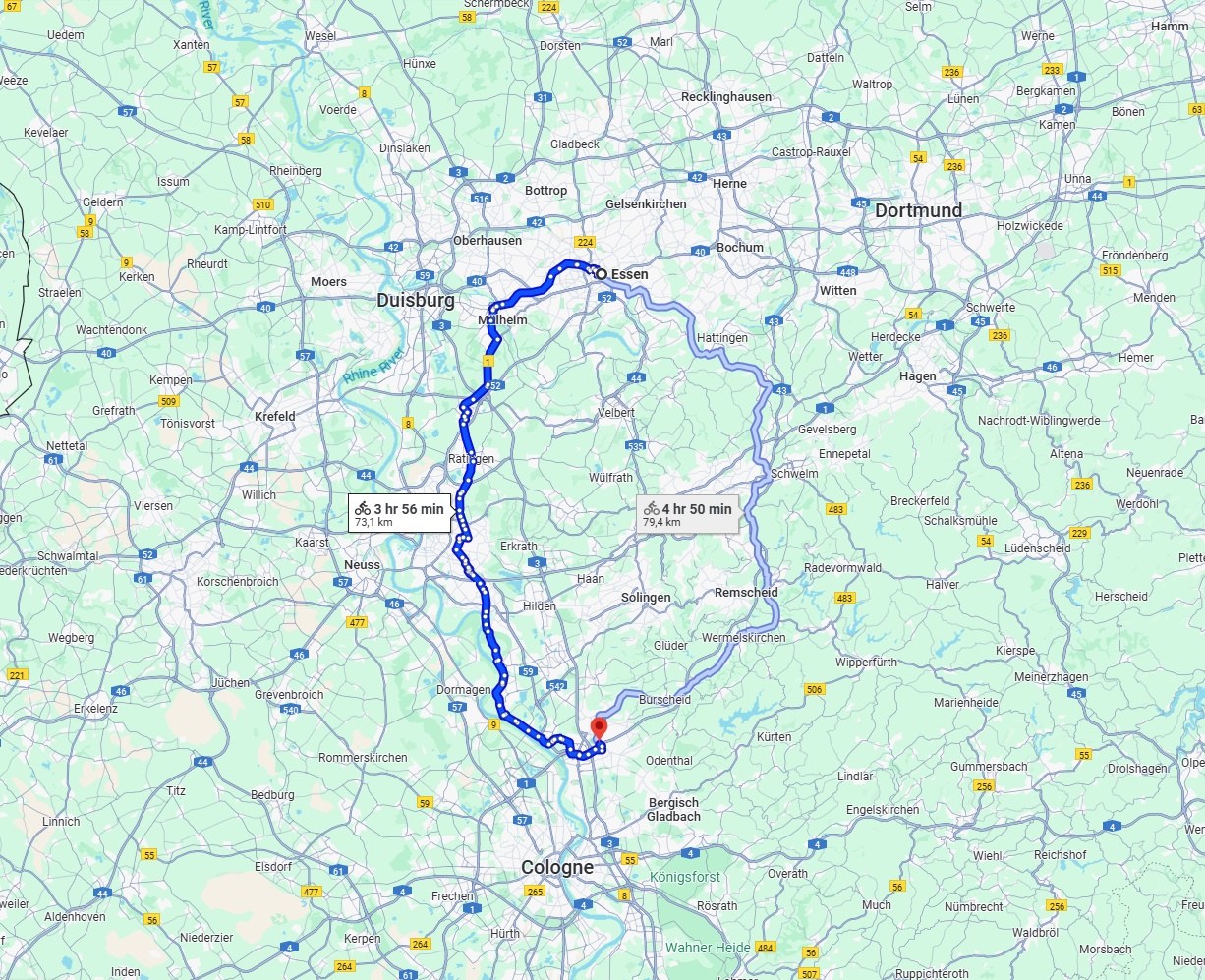 Anreise von Essen Zu Leverkusen Über 