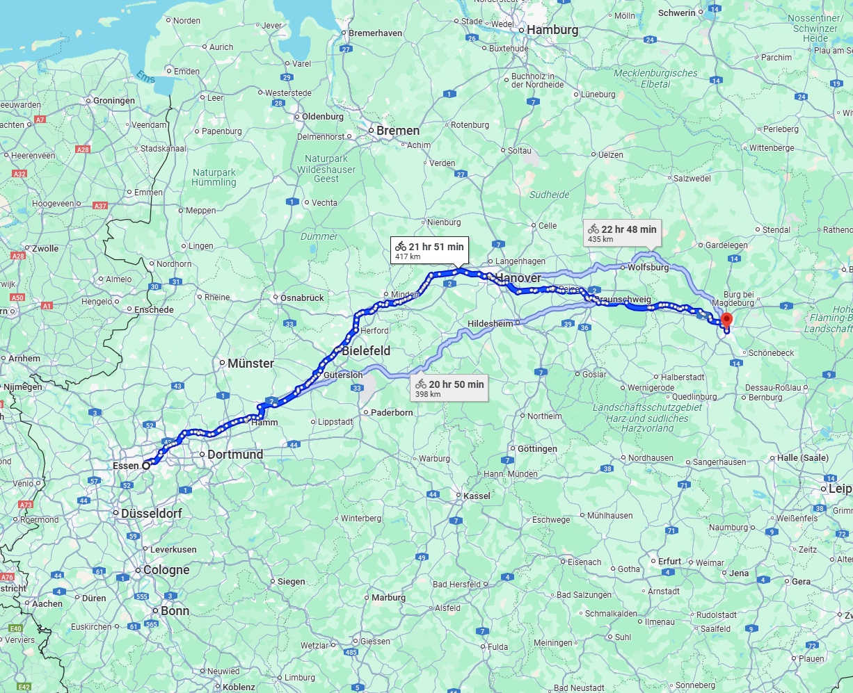 Anreise von Essen Zu Magdeburg Über 