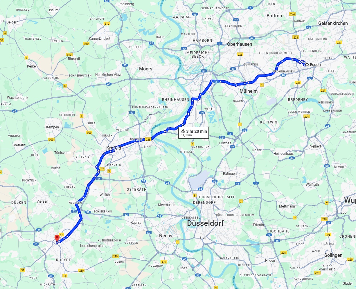 Anreise von Essen Zu Mönchengladbach Über 