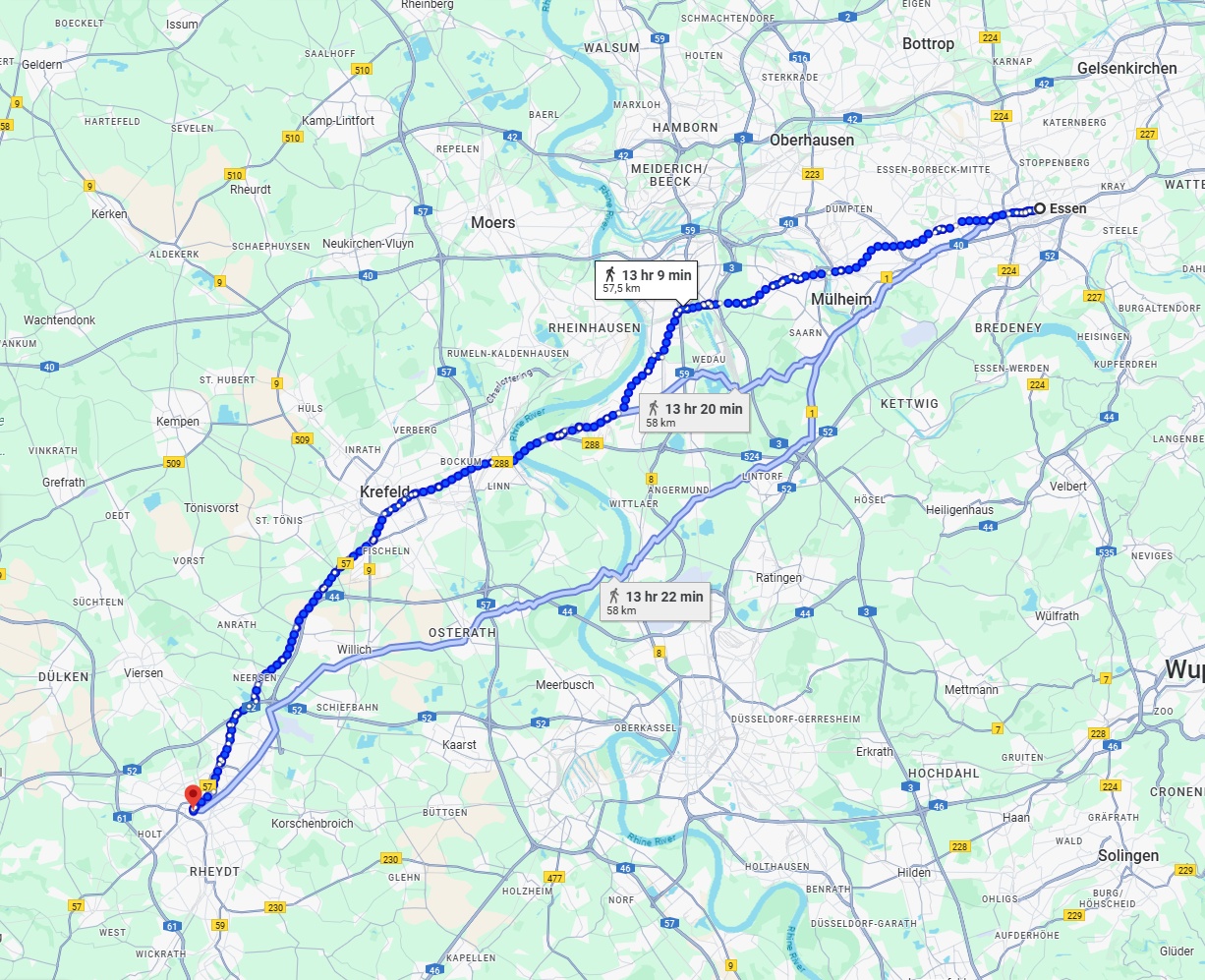 Anreise von Essen Zu Mönchengladbach Über 