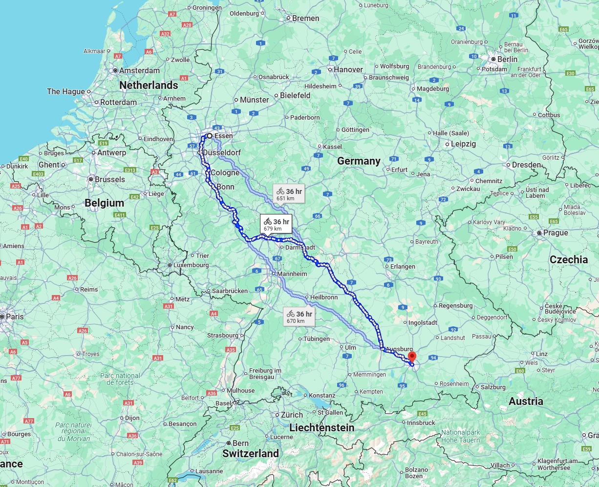 Anreise von Essen Zu München Über 