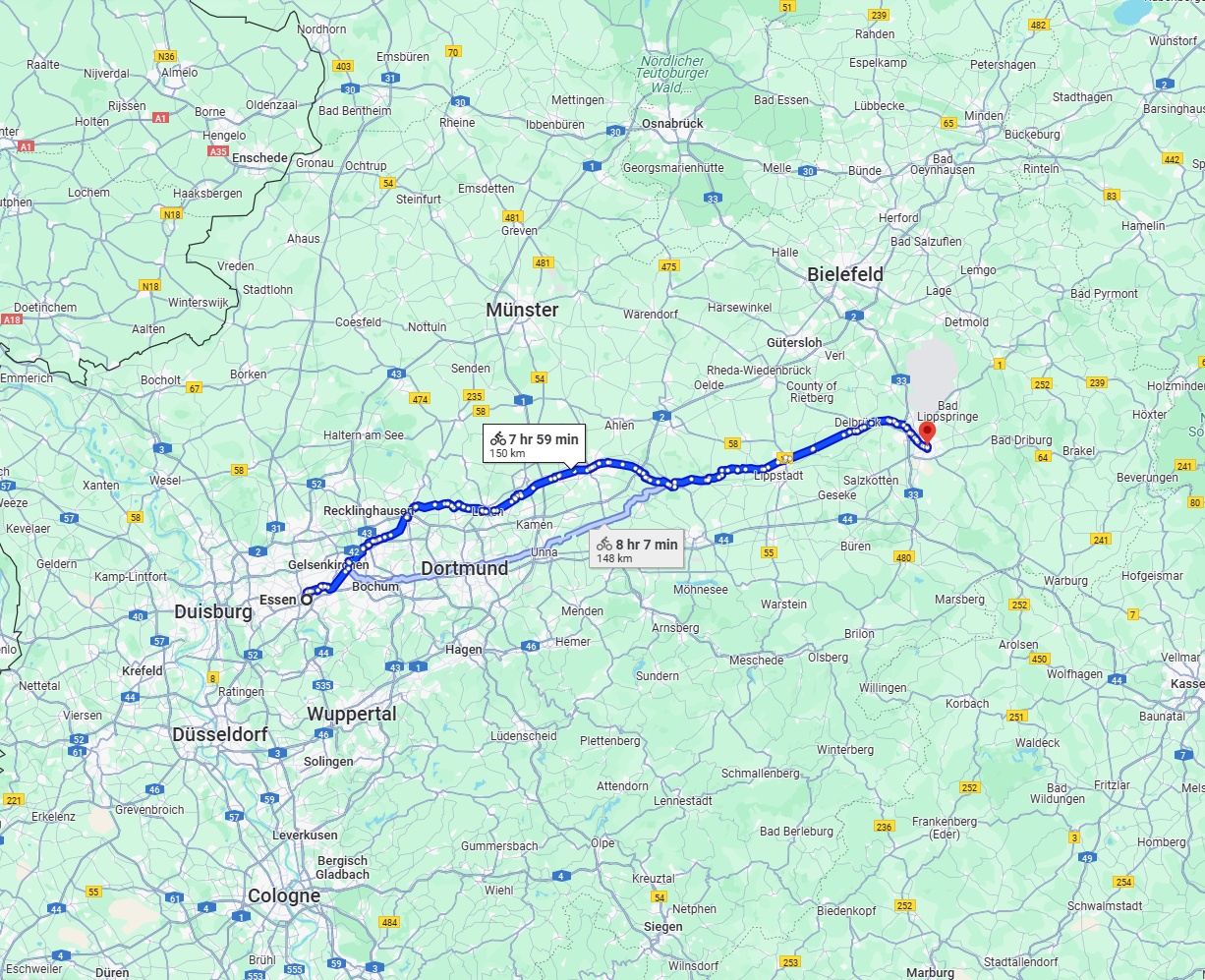 Anreise von Essen Zu Paderborn Über 