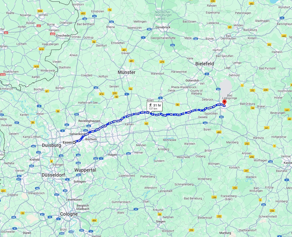 Anreise von Essen Zu Paderborn Über 