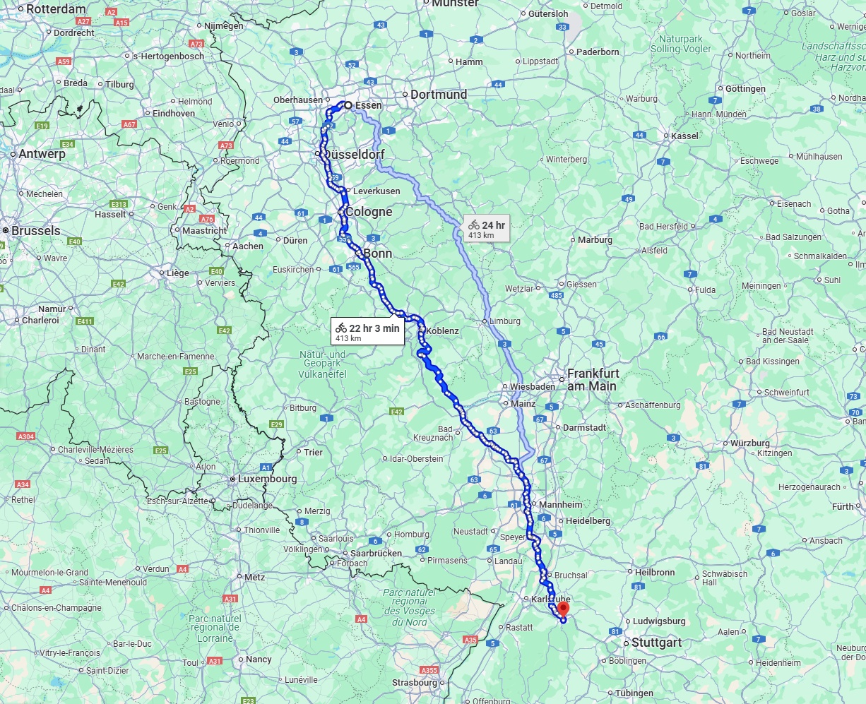 Anreise von Essen Zu Pforzheim Über 