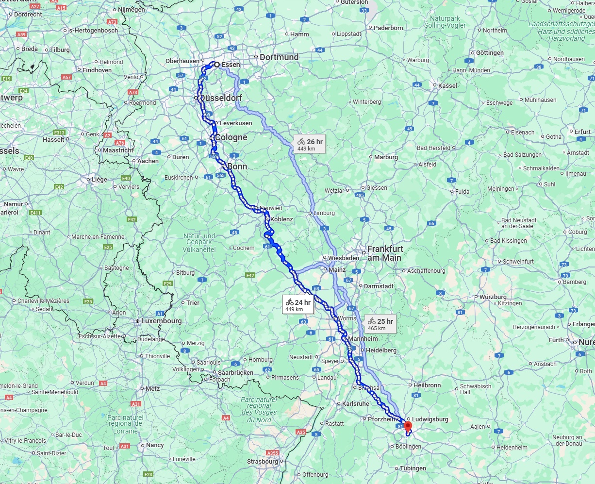 Anreise von Essen Zu Stuttgart Über 
