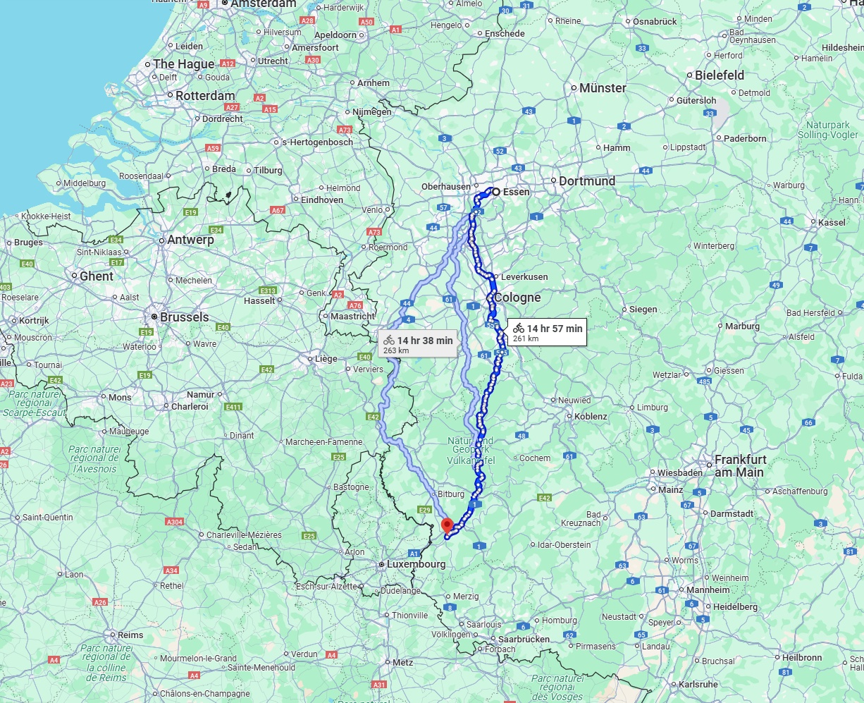 Anreise von Essen Zu Trier Über 