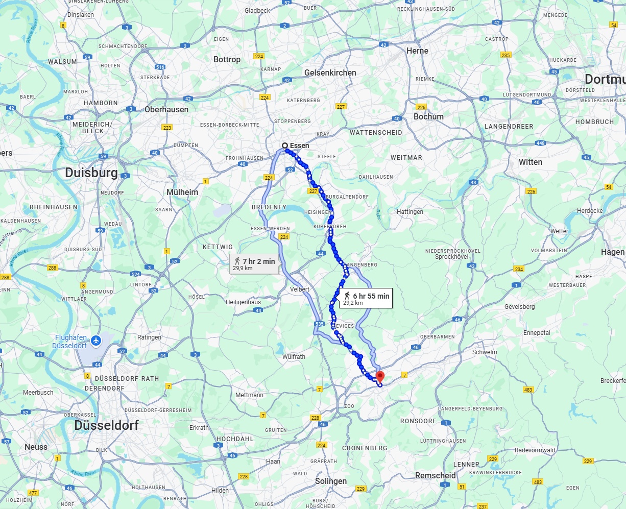 Anreise von Essen Zu Wuppertal Über 