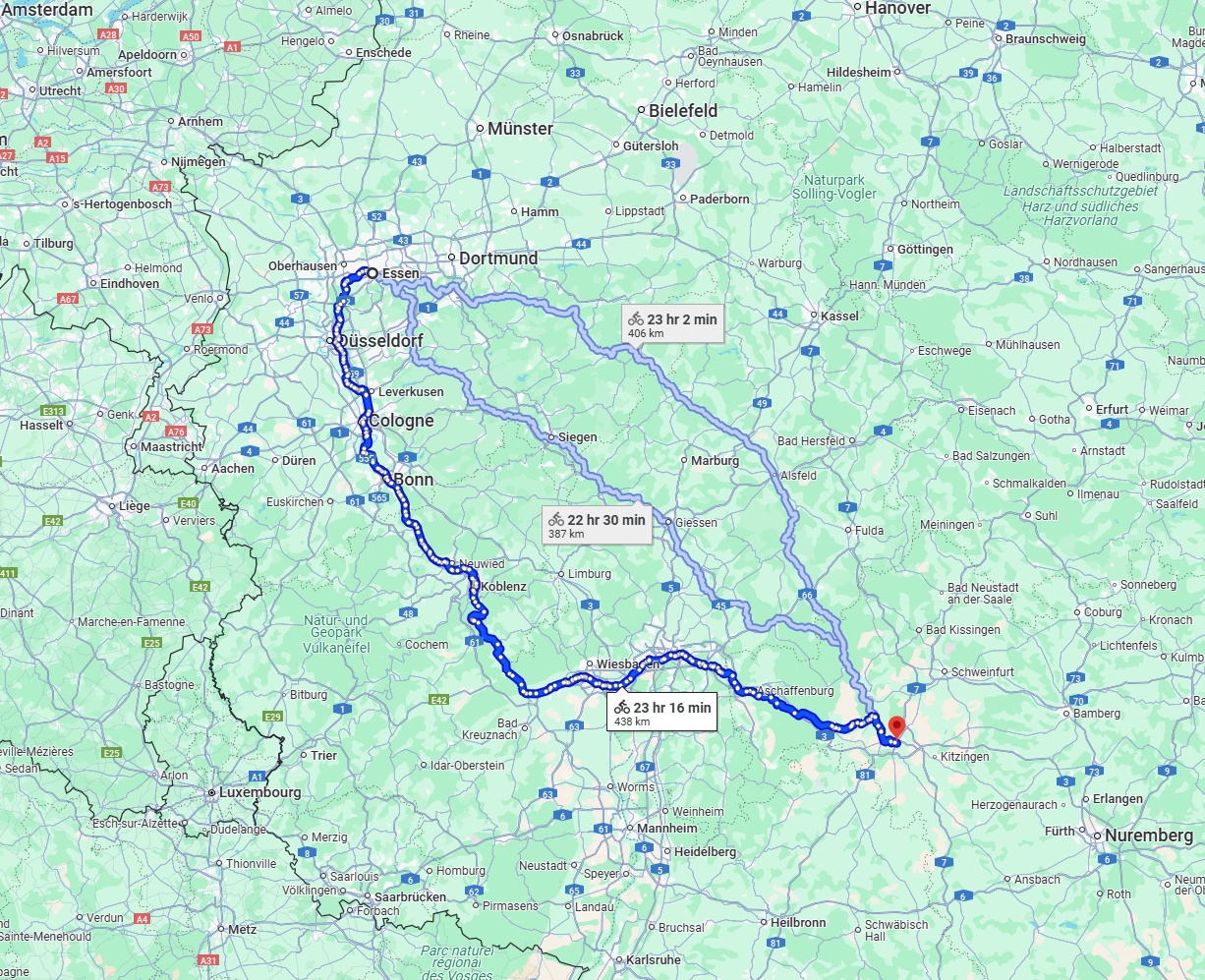 Anreise von Essen Zu Würzburg Über 