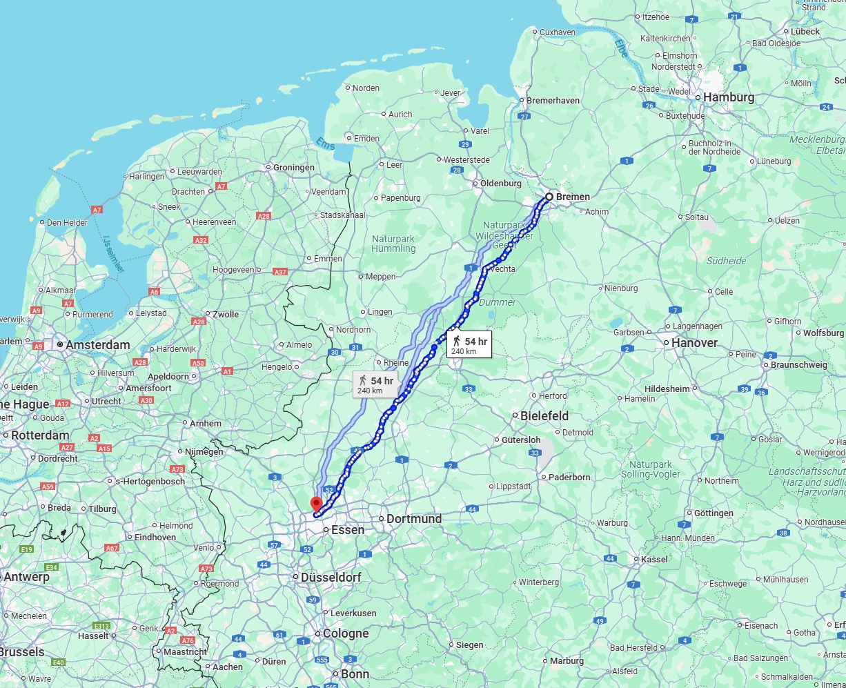 Anreise von Bremen Zu Bottrop Über 