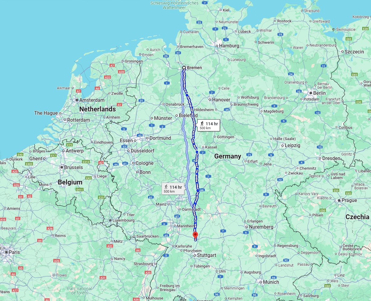 Anreise von Bremen Zu Heilbronn Über 