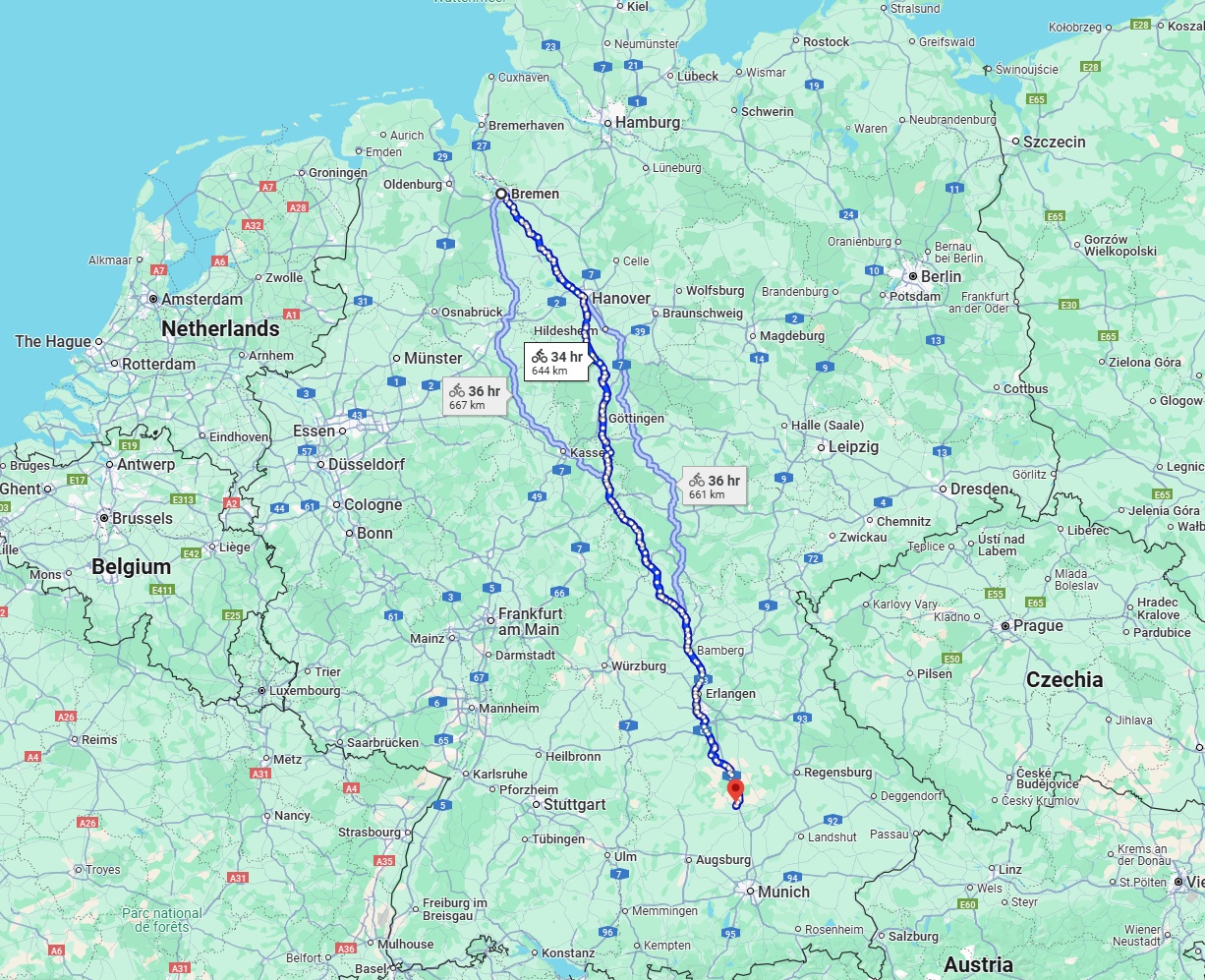 Anreise von Bremen Zu Ingolstadt Über 