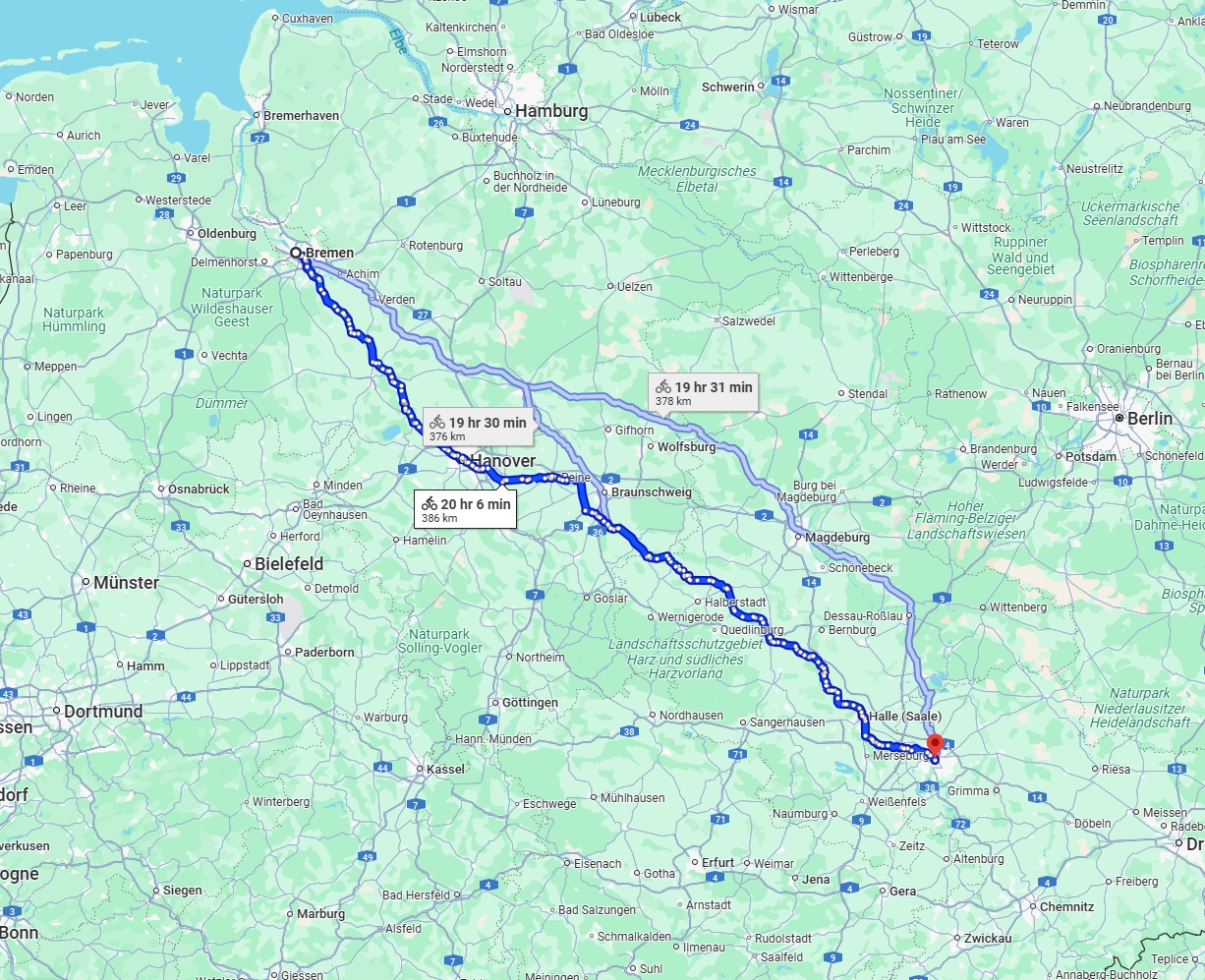 Anreise von Bremen Zu Leipzig Über 