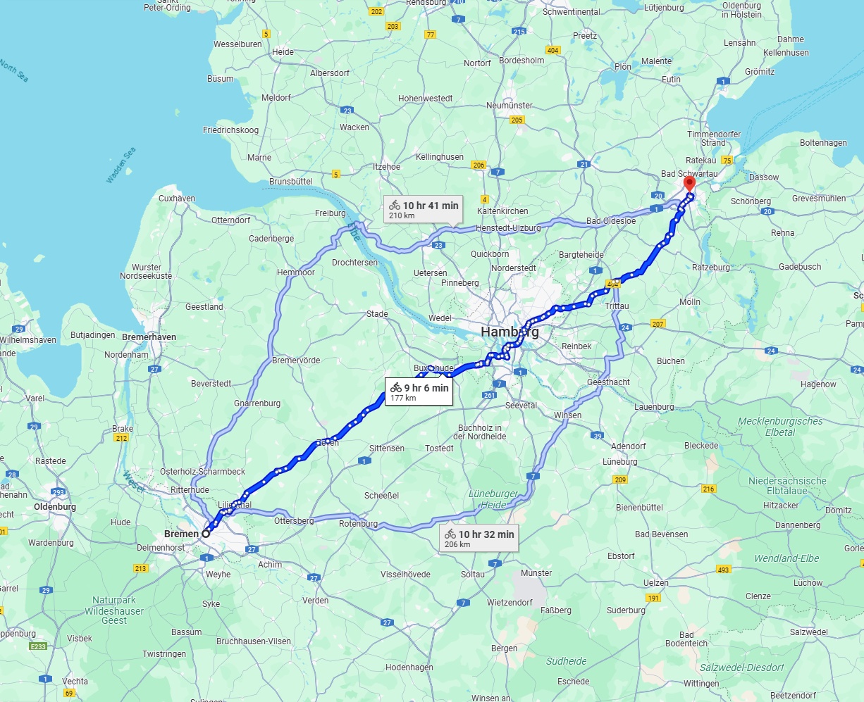Anreise von Bremen Zu Lübeck Über 