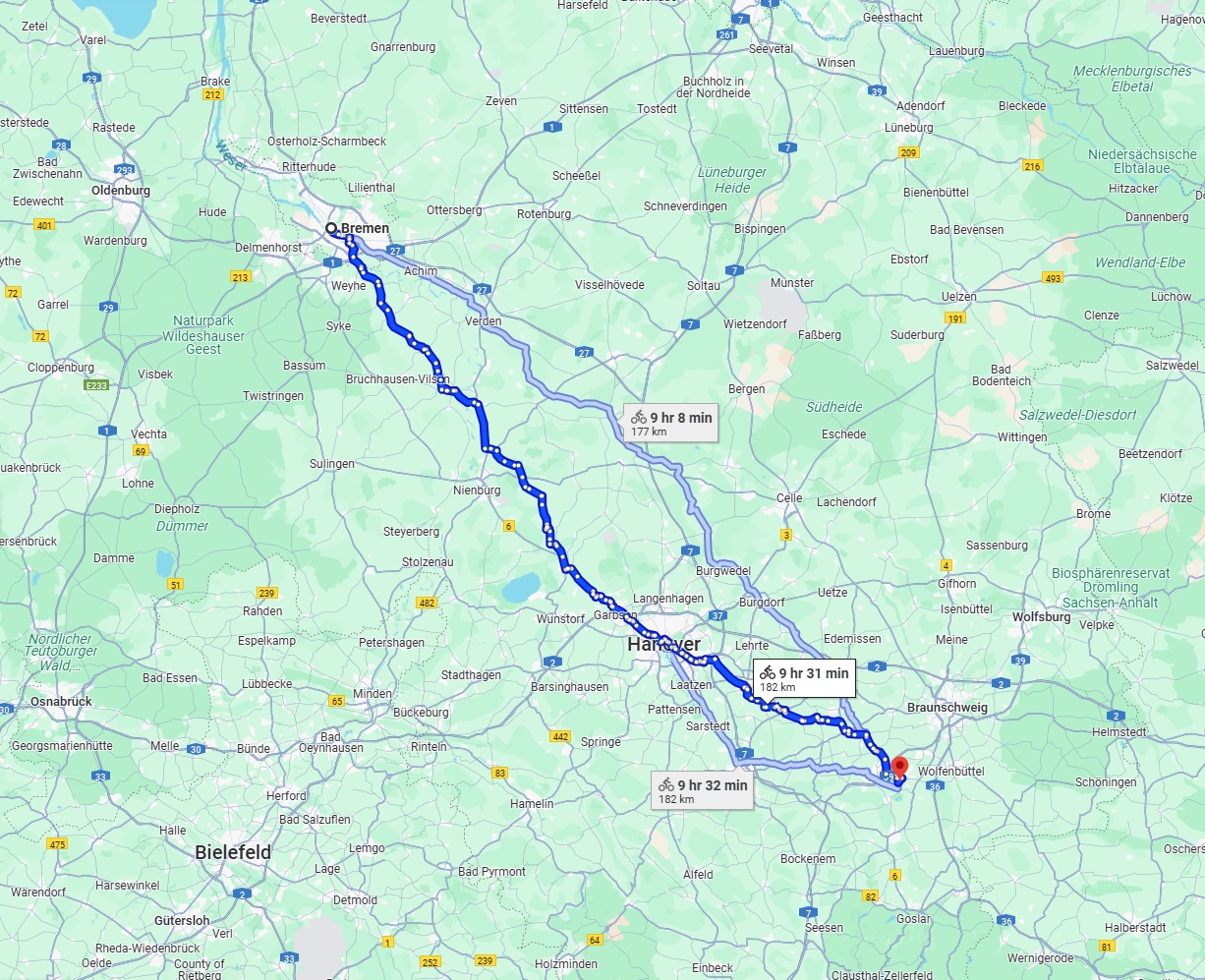 Anreise von Bremen Zu Salzgitter Über 