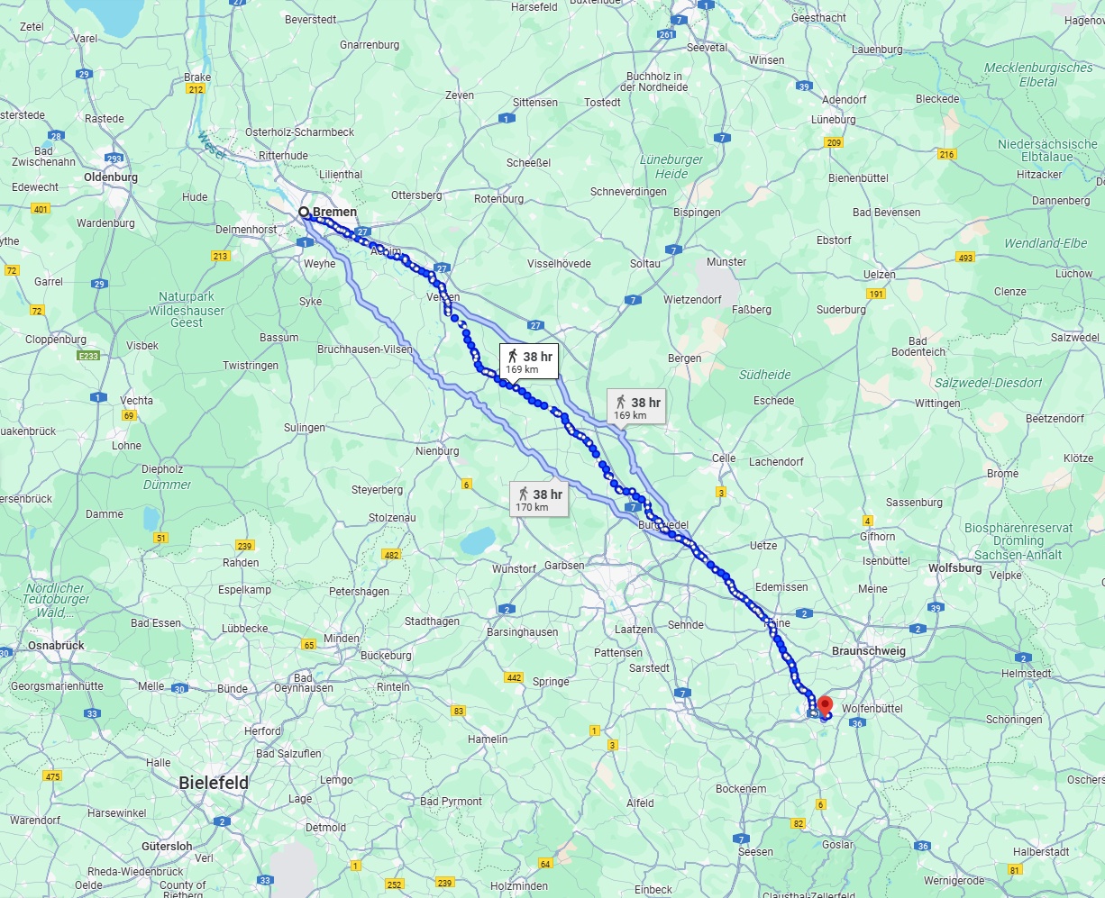 Anreise von Bremen Zu Salzgitter Über 