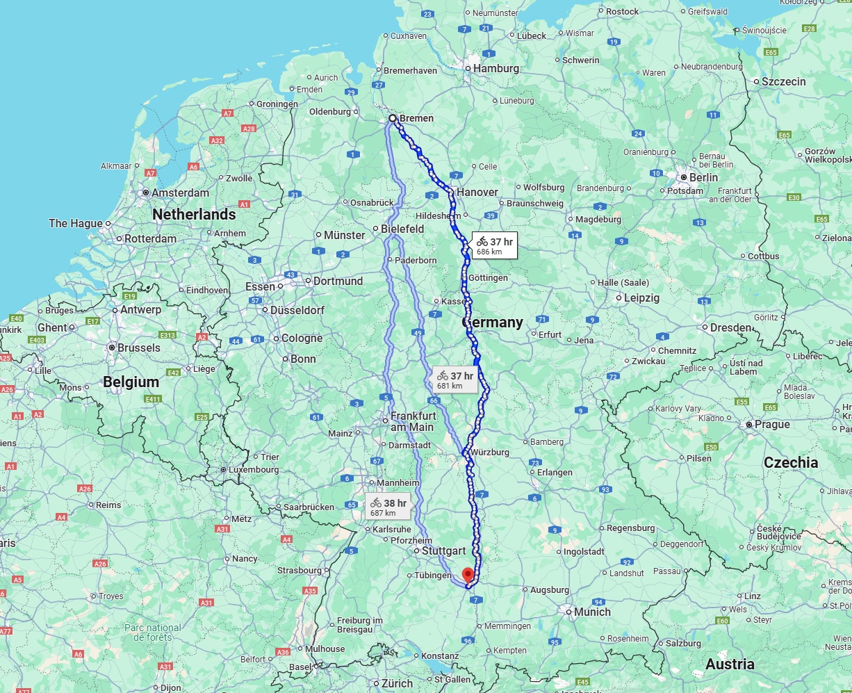 Anreise von Bremen Zu Ulm Über 