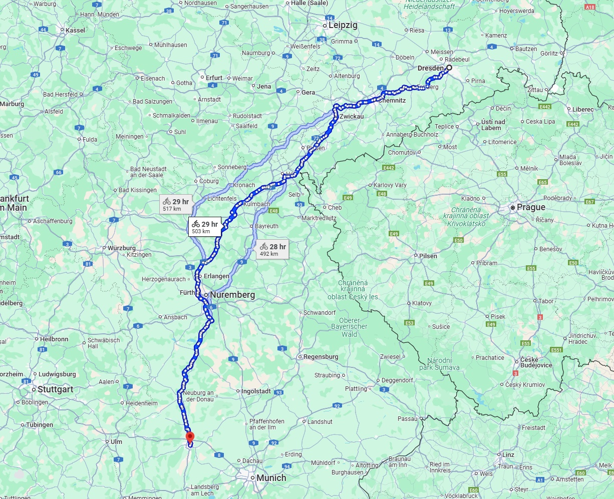 Anreise von Dresden Zu Augsburg Über 