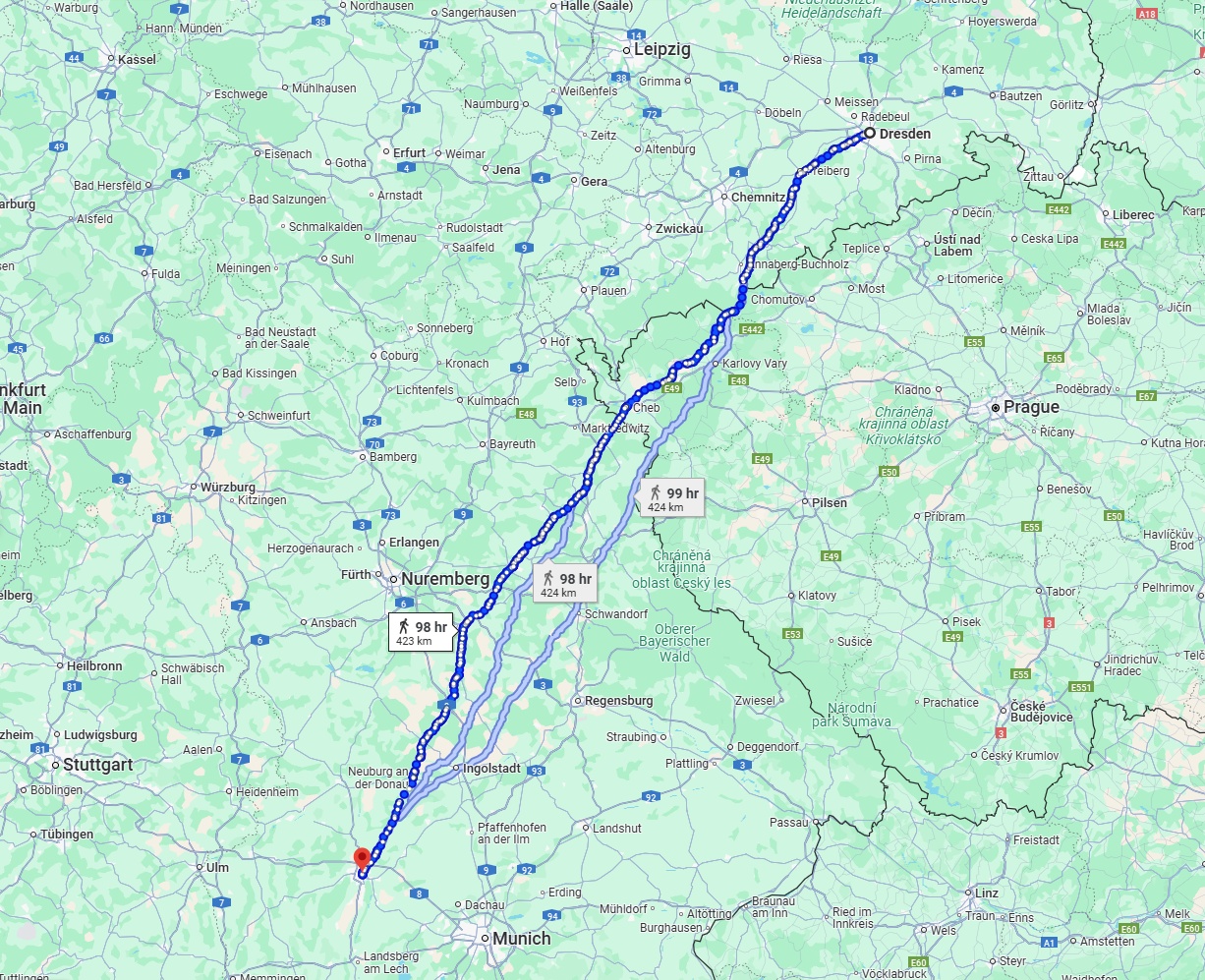 Anreise von Dresden Zu Augsburg Über 