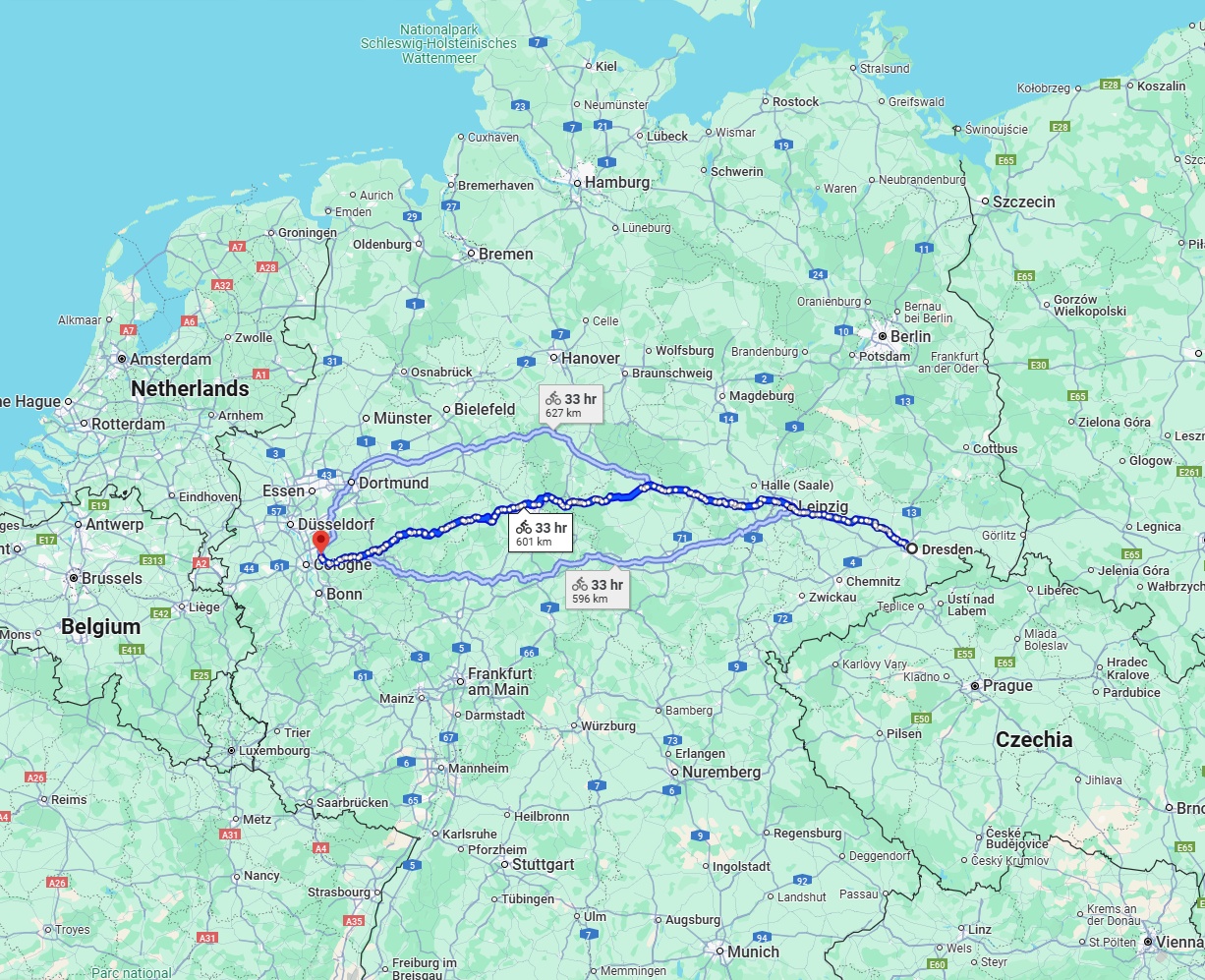 Anreise von Dresden Zu Bergisch Gladbach Über 