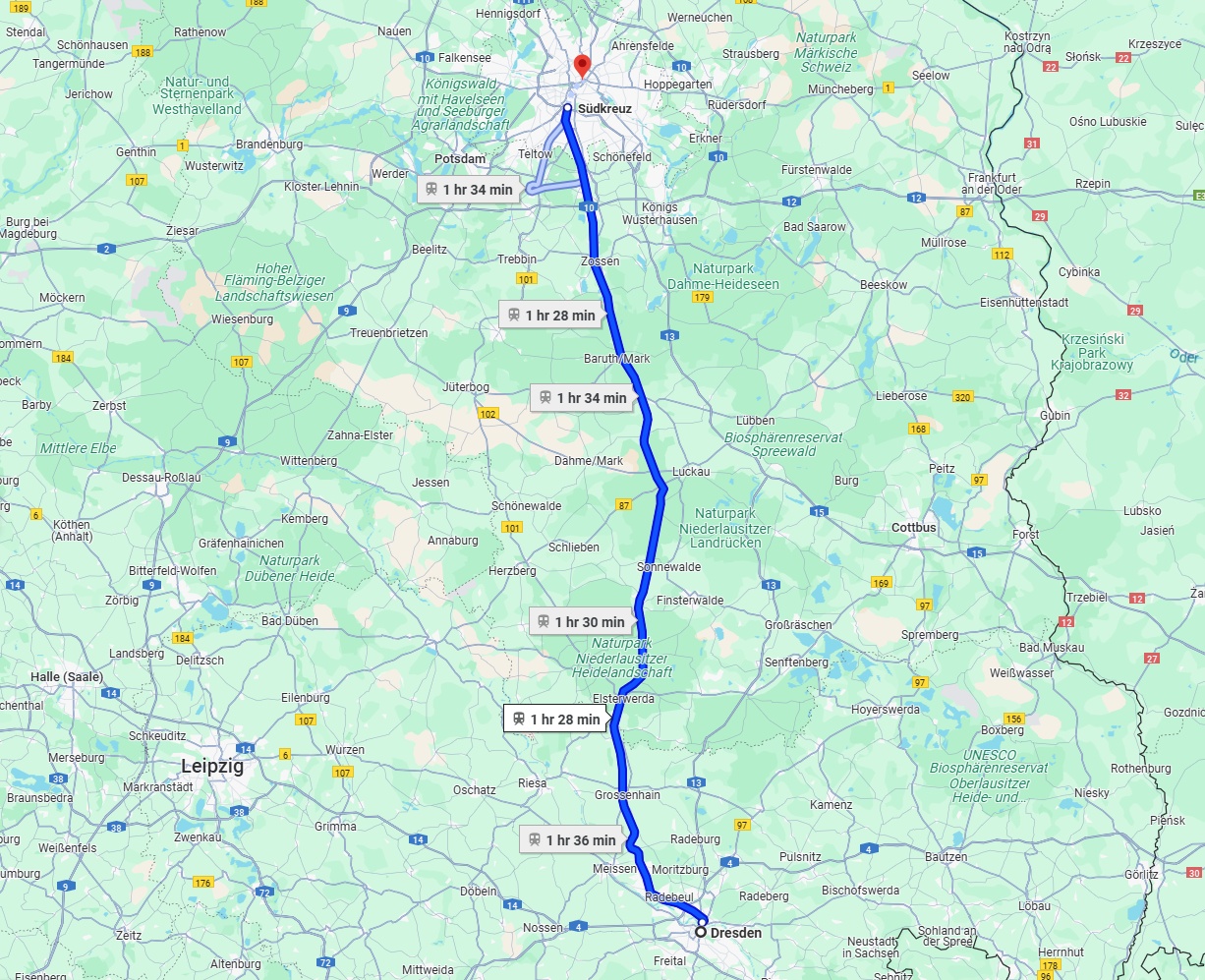 Anreise von Dresden Zu Berlin Über 