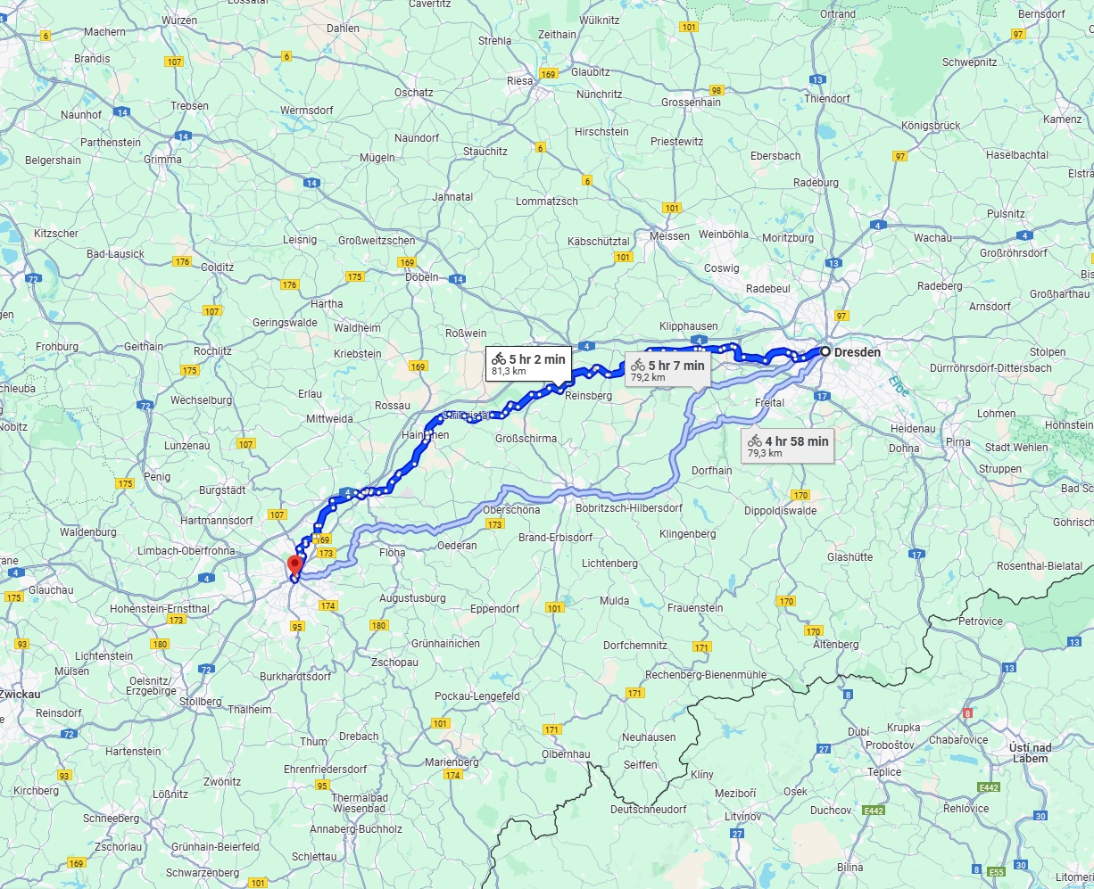 Anreise von Dresden Zu Chemnitz Über 