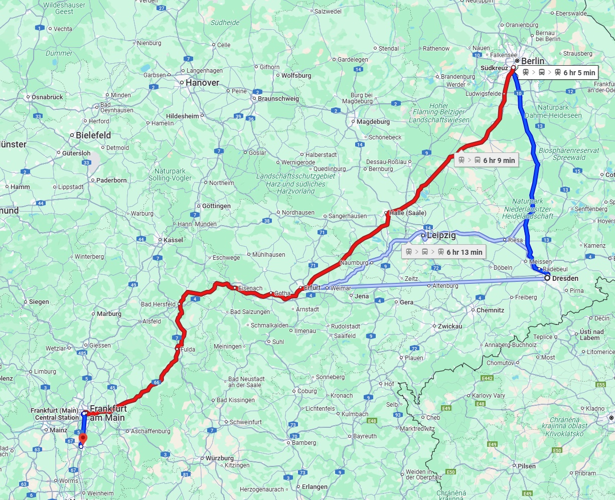 Anreise von Dresden Zu Darmstadt Über 
