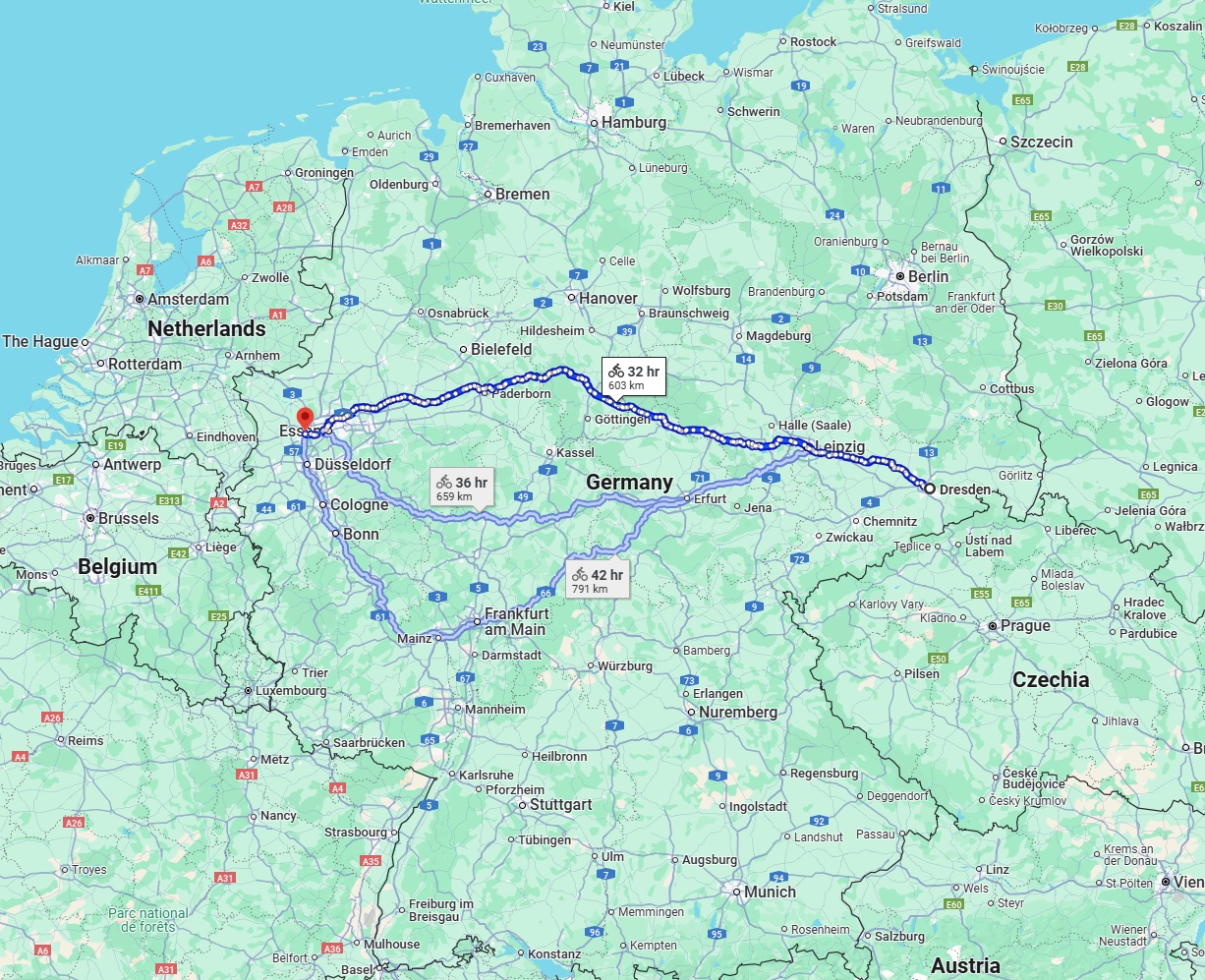 Anreise von Dresden Zu Duisburg Über 