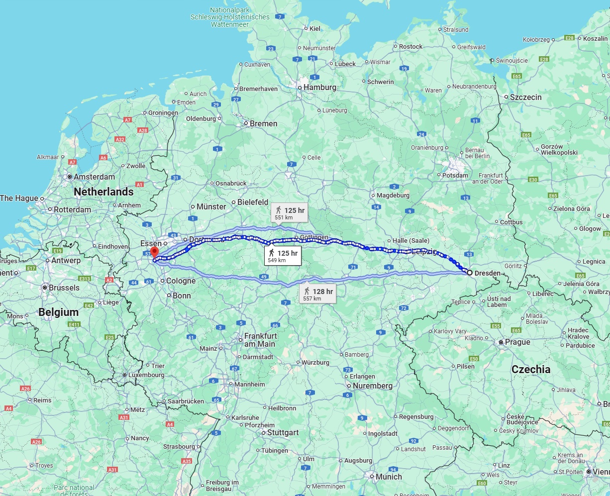Anreise von Dresden Zu Düsseldorf Über 