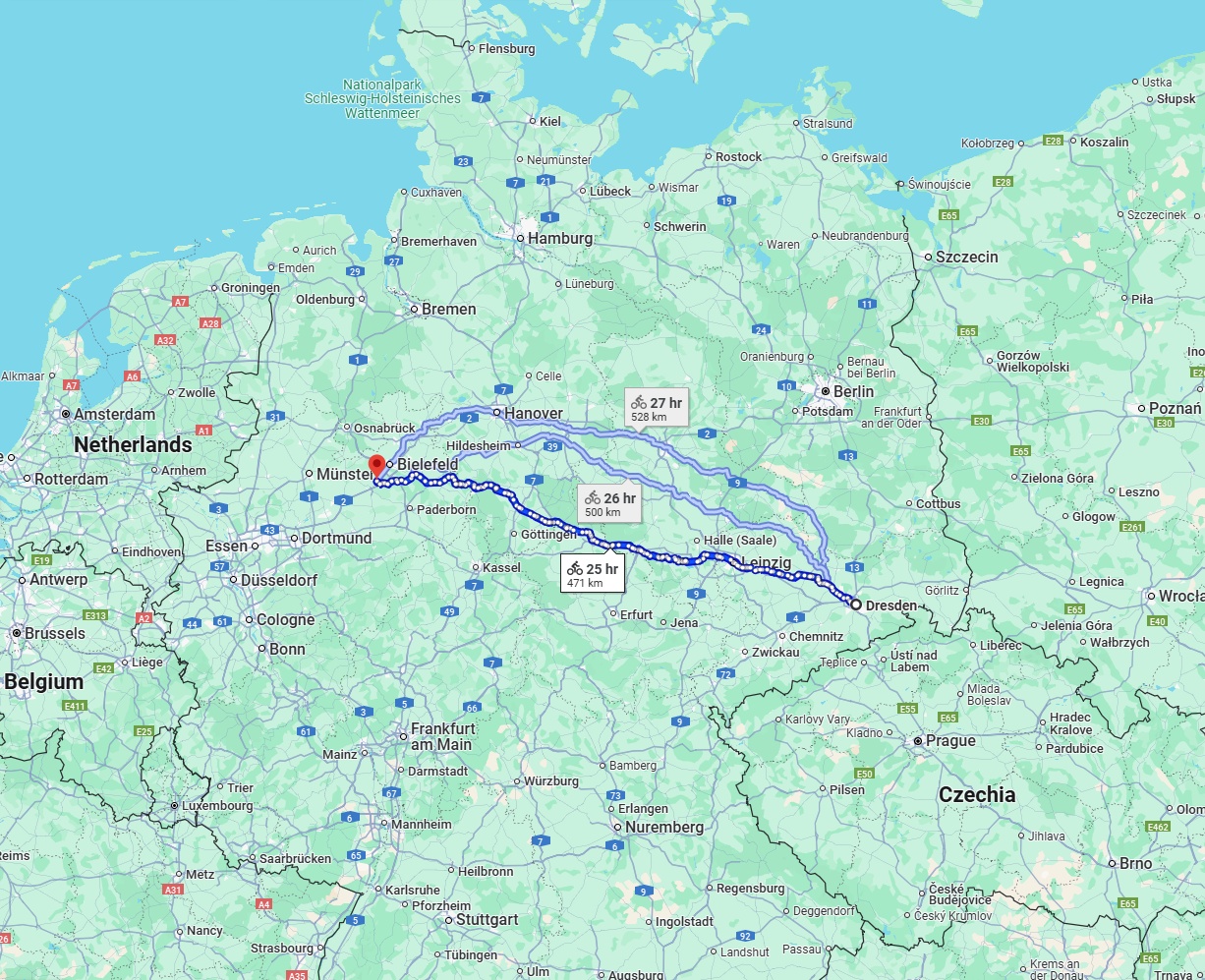 Anreise von Dresden Zu Gütersloh Über 