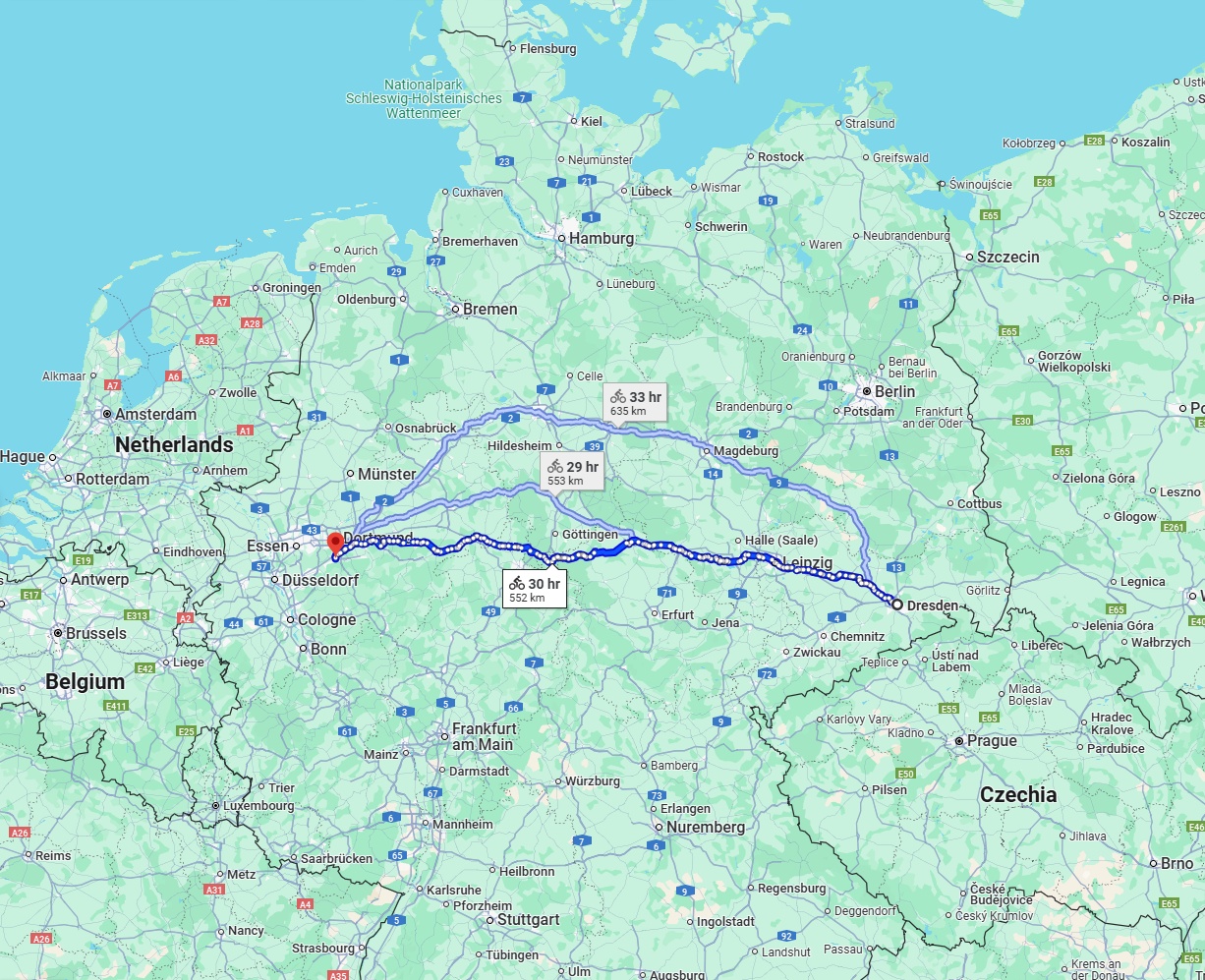 Anreise von Dresden Zu Hagen Über 