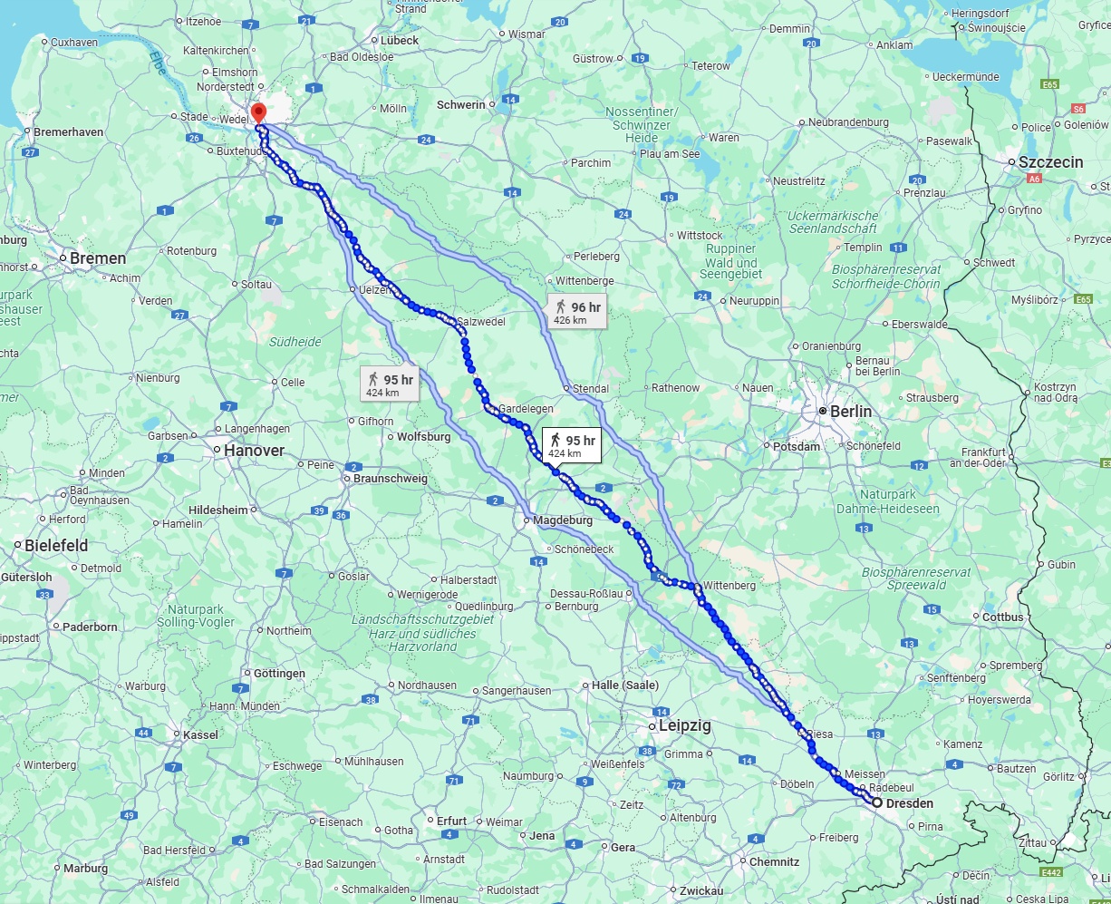 Anreise von Dresden Zu Hamburg Über 