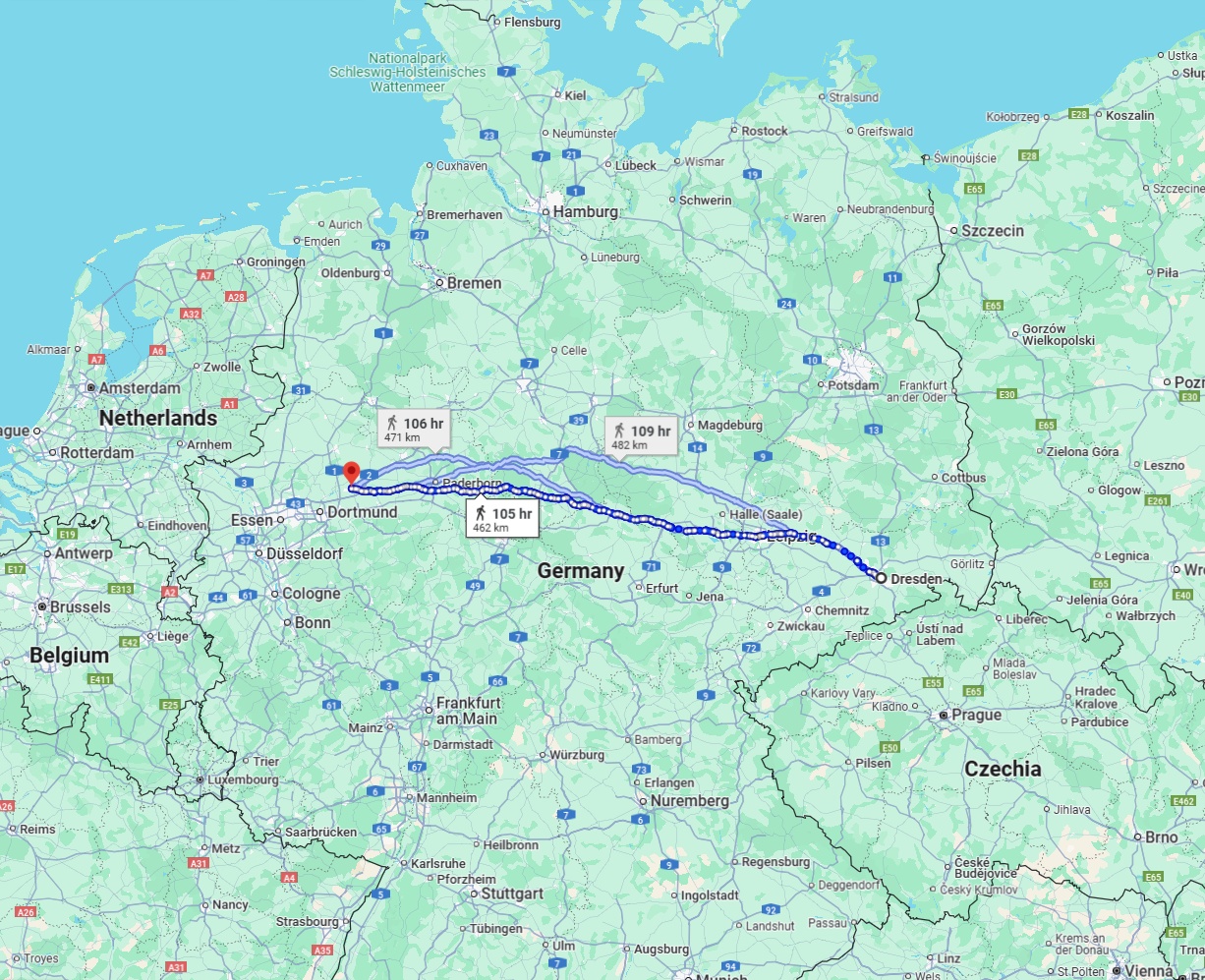 Anreise von Dresden Zu Hamm Über 