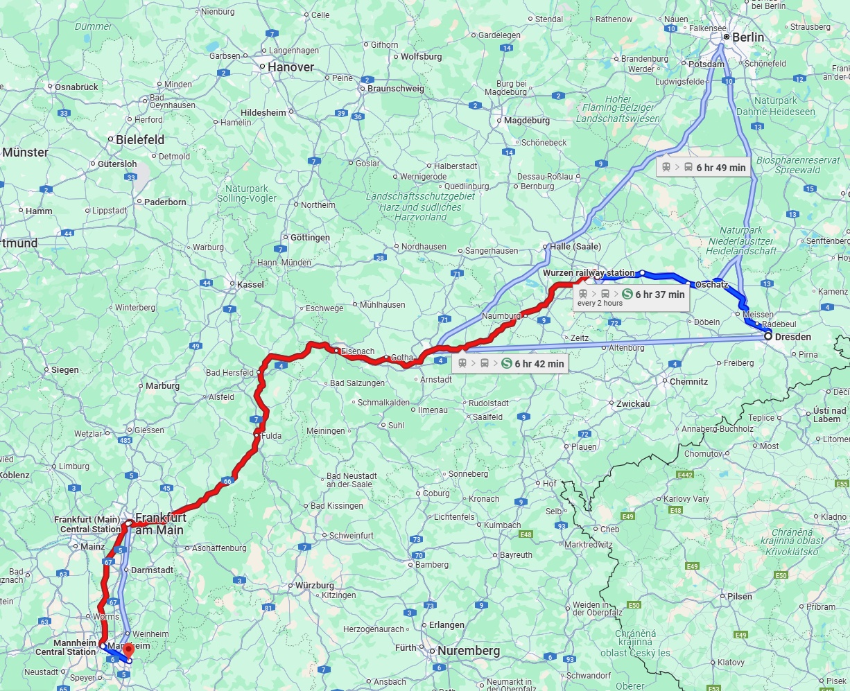 Anreise von Dresden Zu Heidelberg Über 