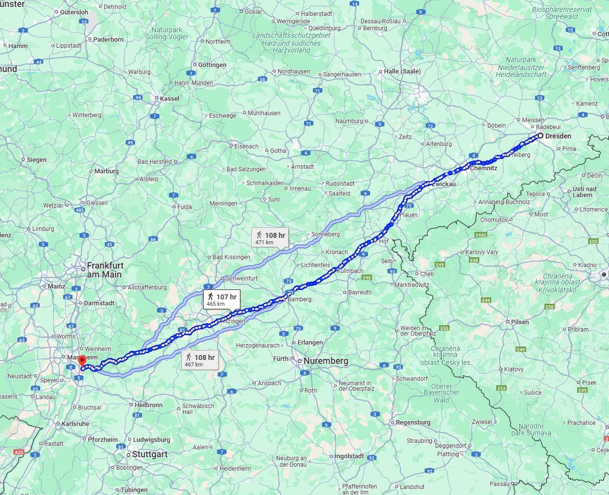 Anreise von Dresden Zu Heidelberg Über 