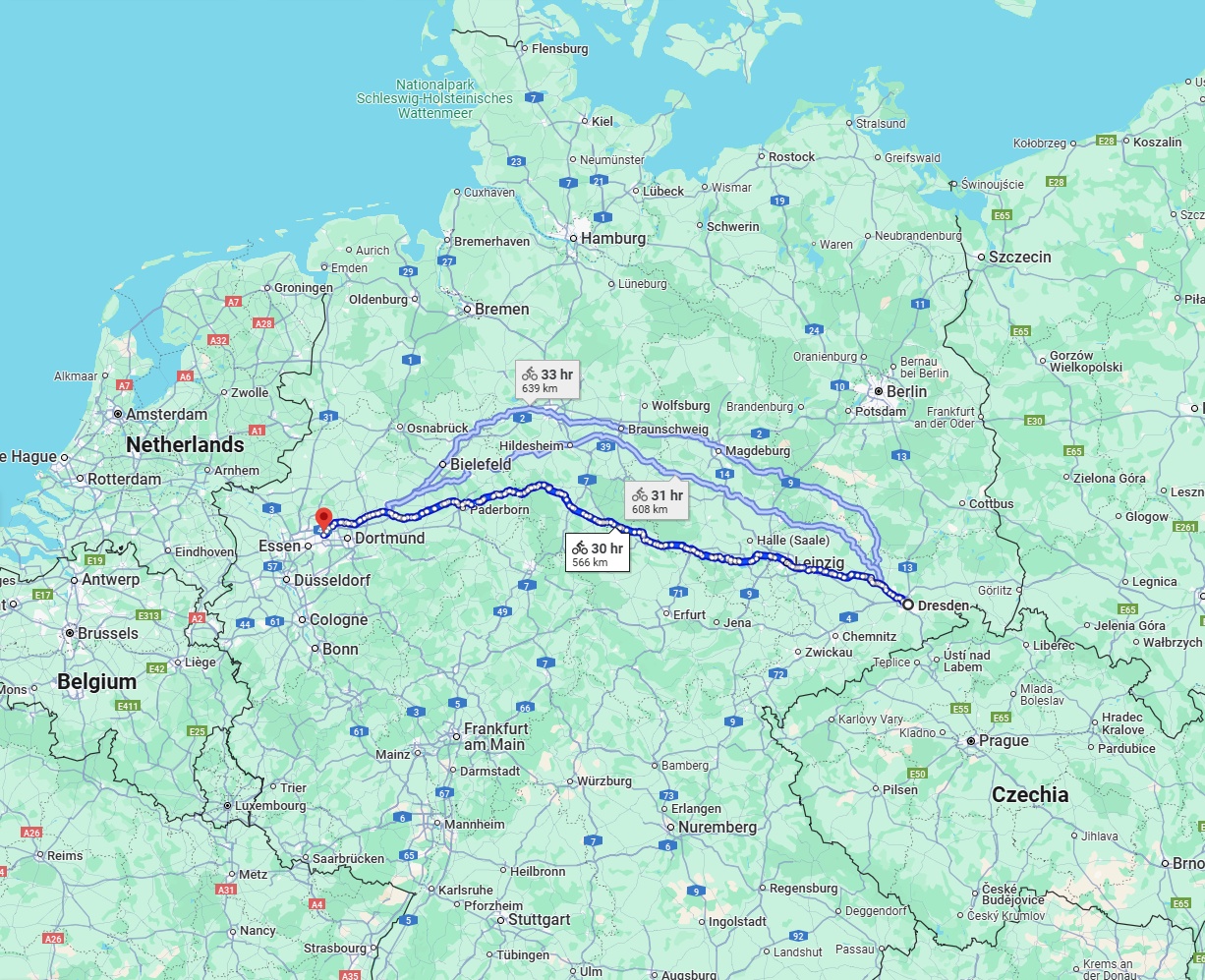 Anreise von Dresden Zu Herne Über 