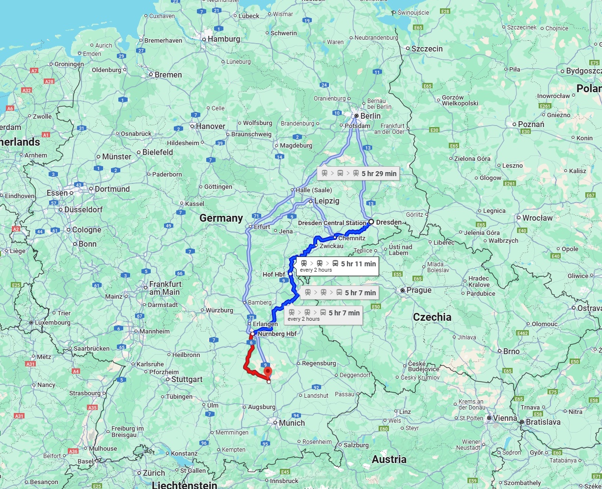Anreise von Dresden Zu Ingolstadt Über 