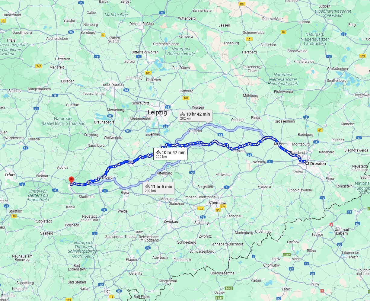 Anreise von Dresden Zu Jena Über 