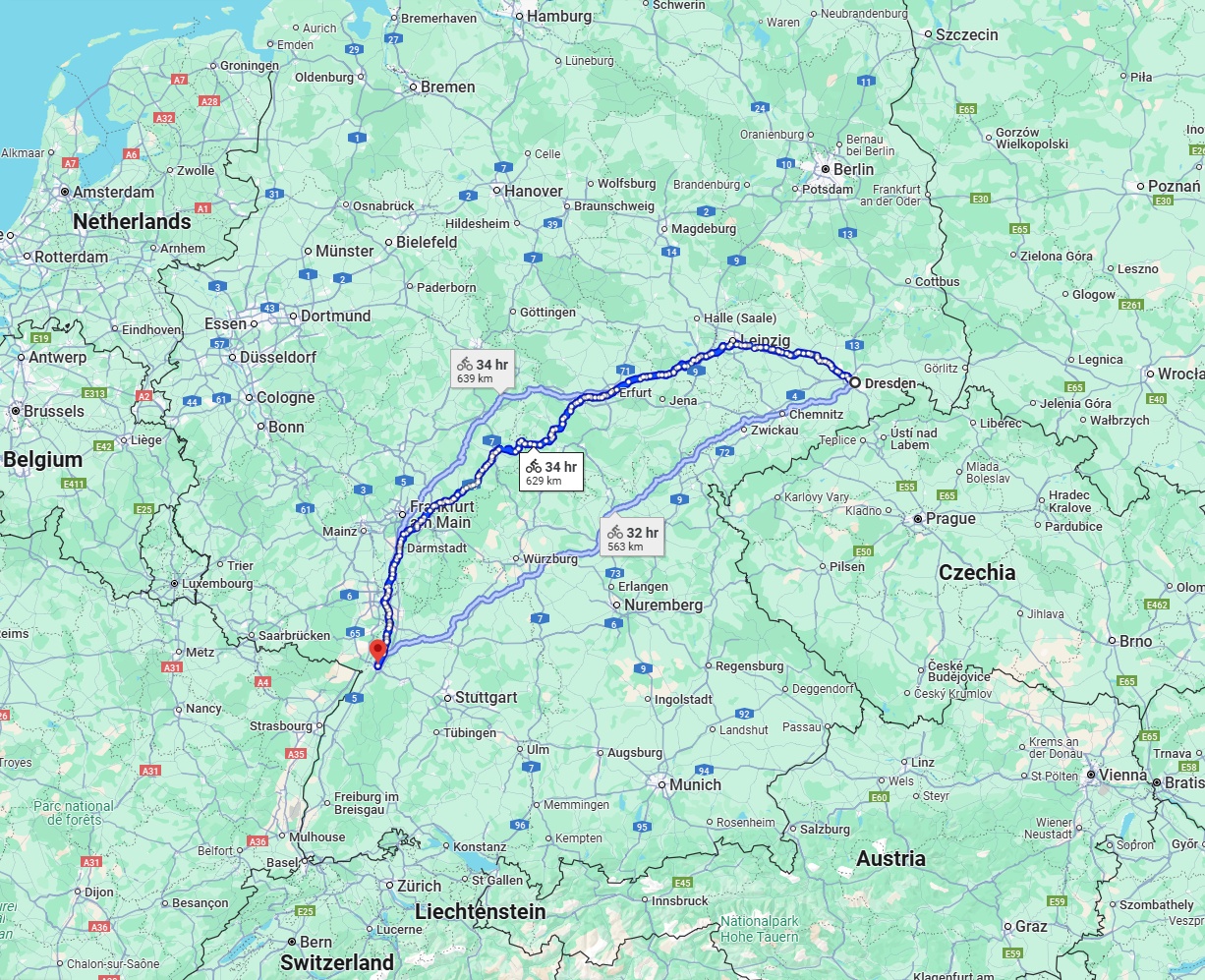 Anreise von Dresden Zu Karlsruhe Über 