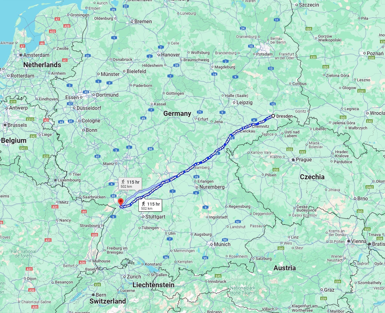Anreise von Dresden Zu Karlsruhe Über 