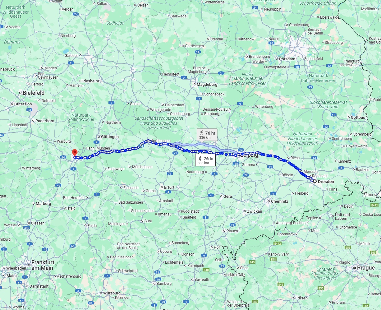 Anreise von Dresden Zu Kassel Über 