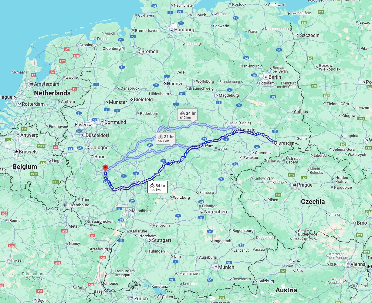 Anreise von Dresden Zu Koblenz Über 